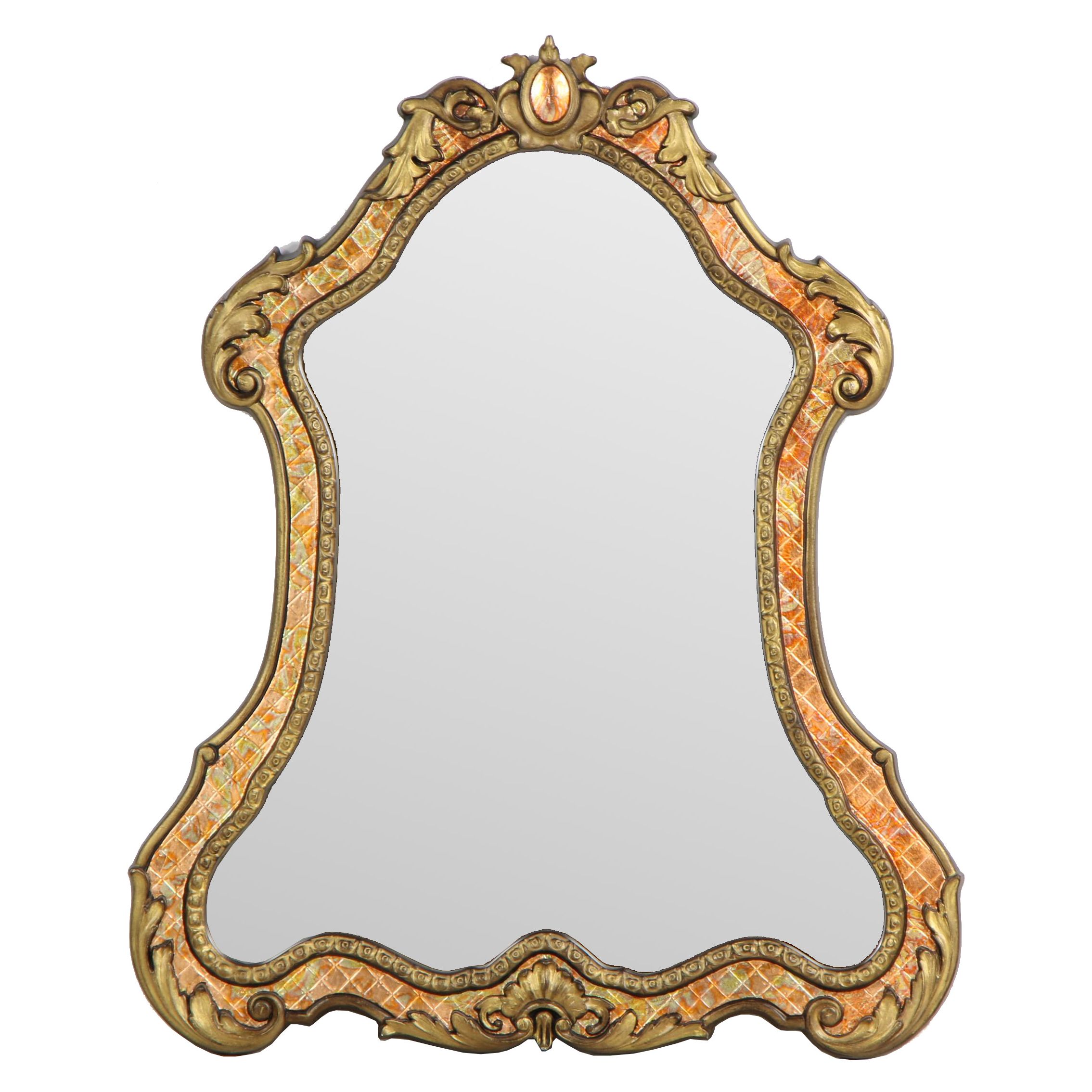Allen + Roth Baroque Style "Washed Espresso" Mirror