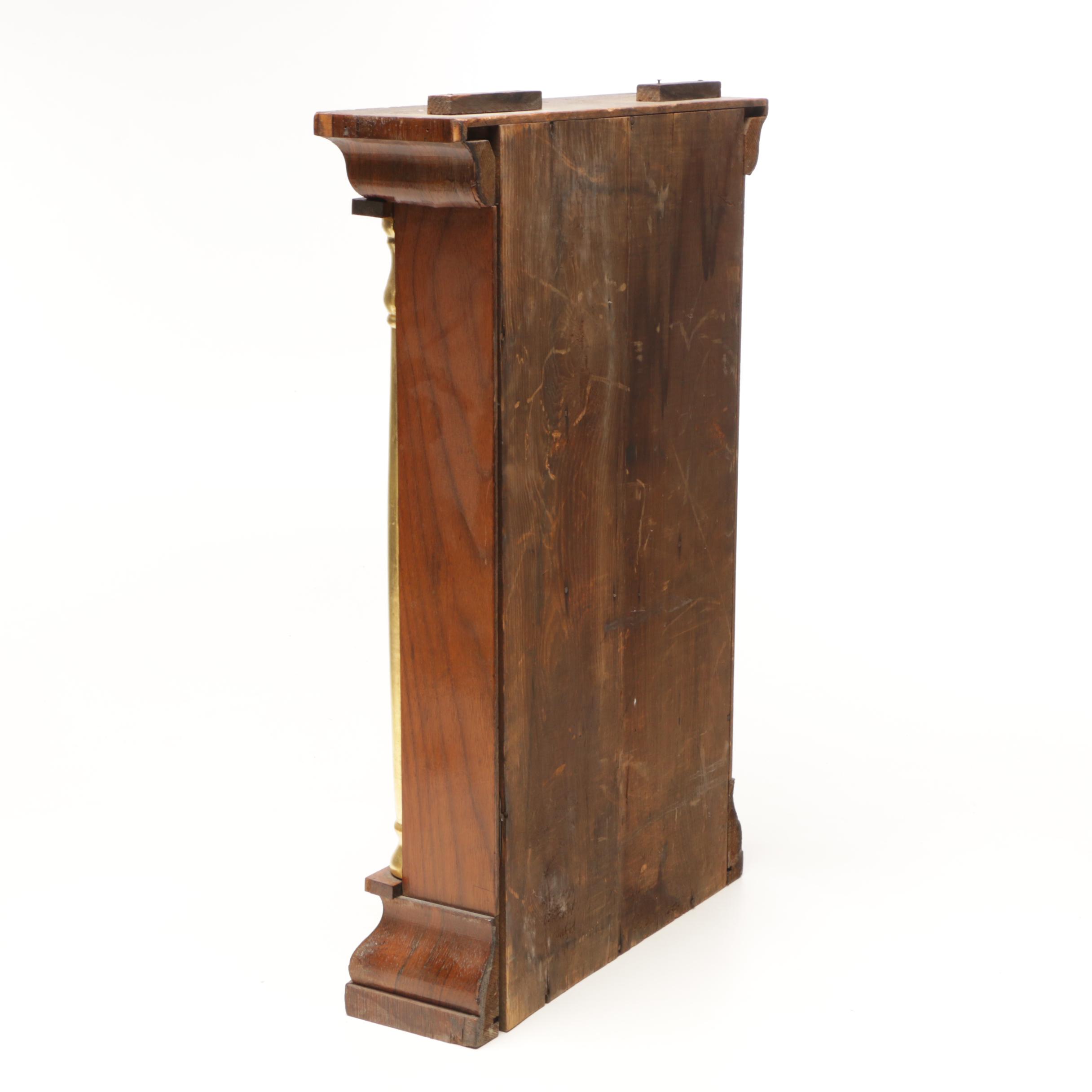 Waterbury Eight Day 30 Hour Column and Cornice Cased Shelf Clock