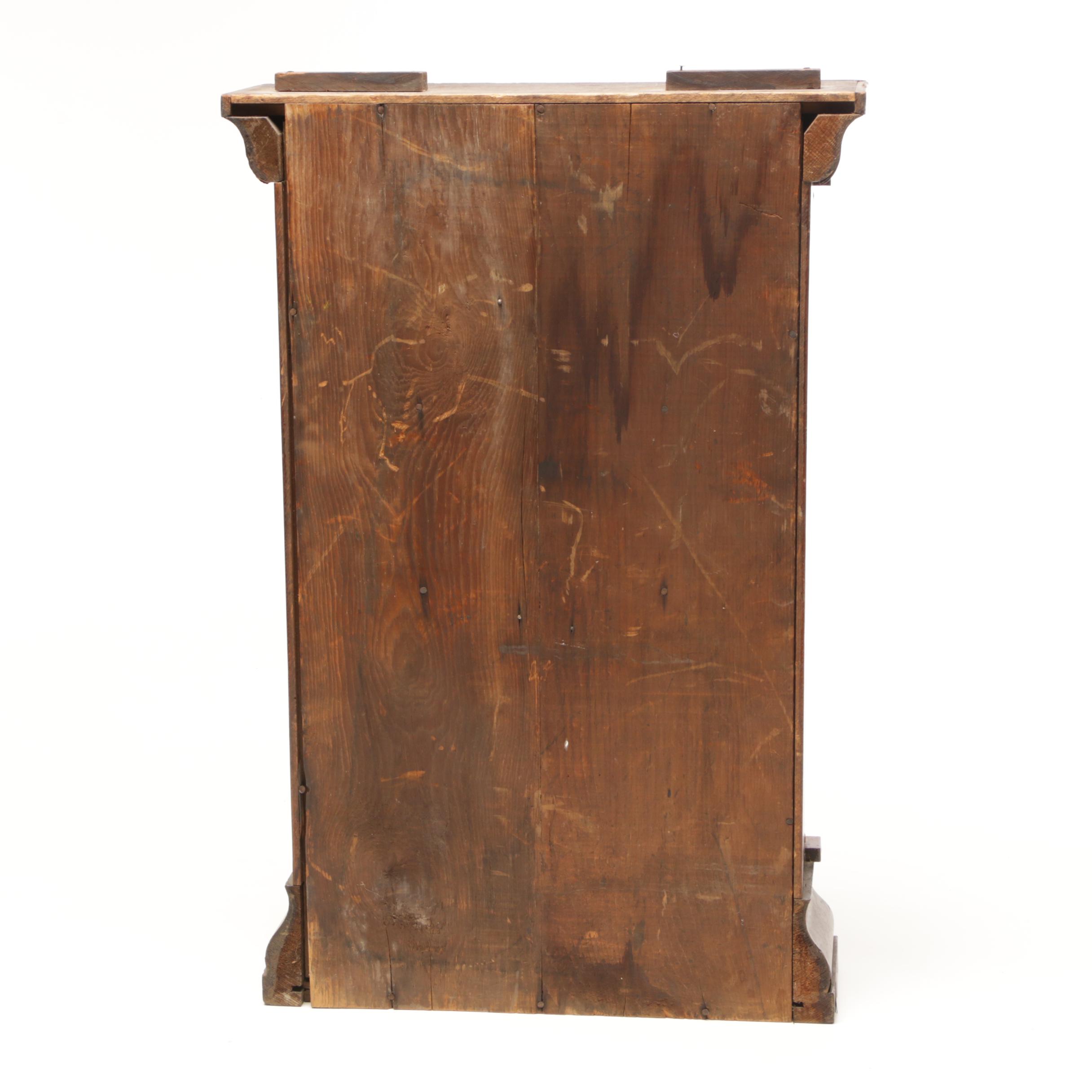 Waterbury Eight Day 30 Hour Column and Cornice Cased Shelf Clock