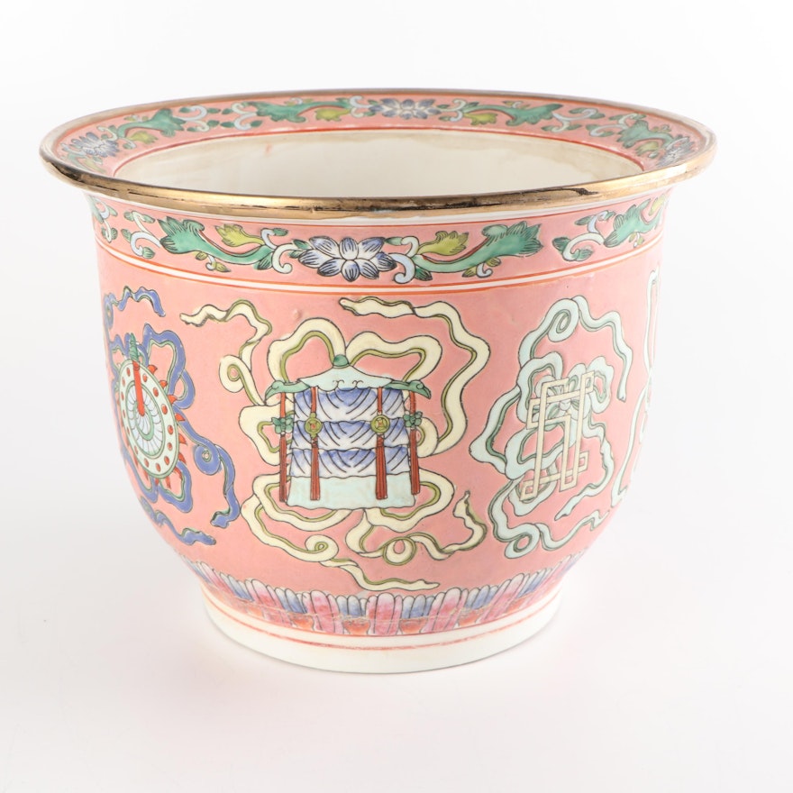 Hand Painted Chinese Porcelain Planter