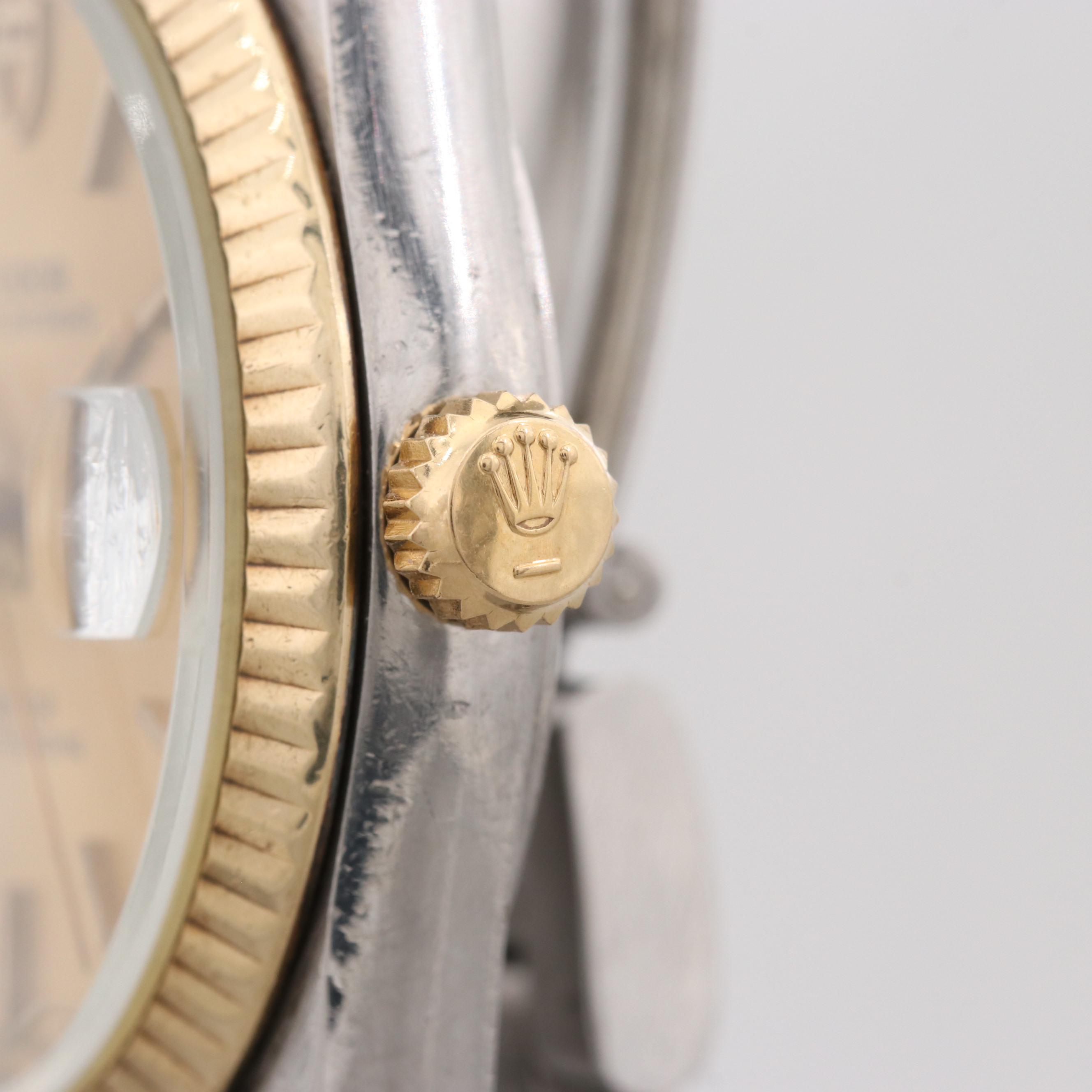 Vintage Tudor Prince Oyster Date Stainless Steel and 18K Yellow Gold Watch