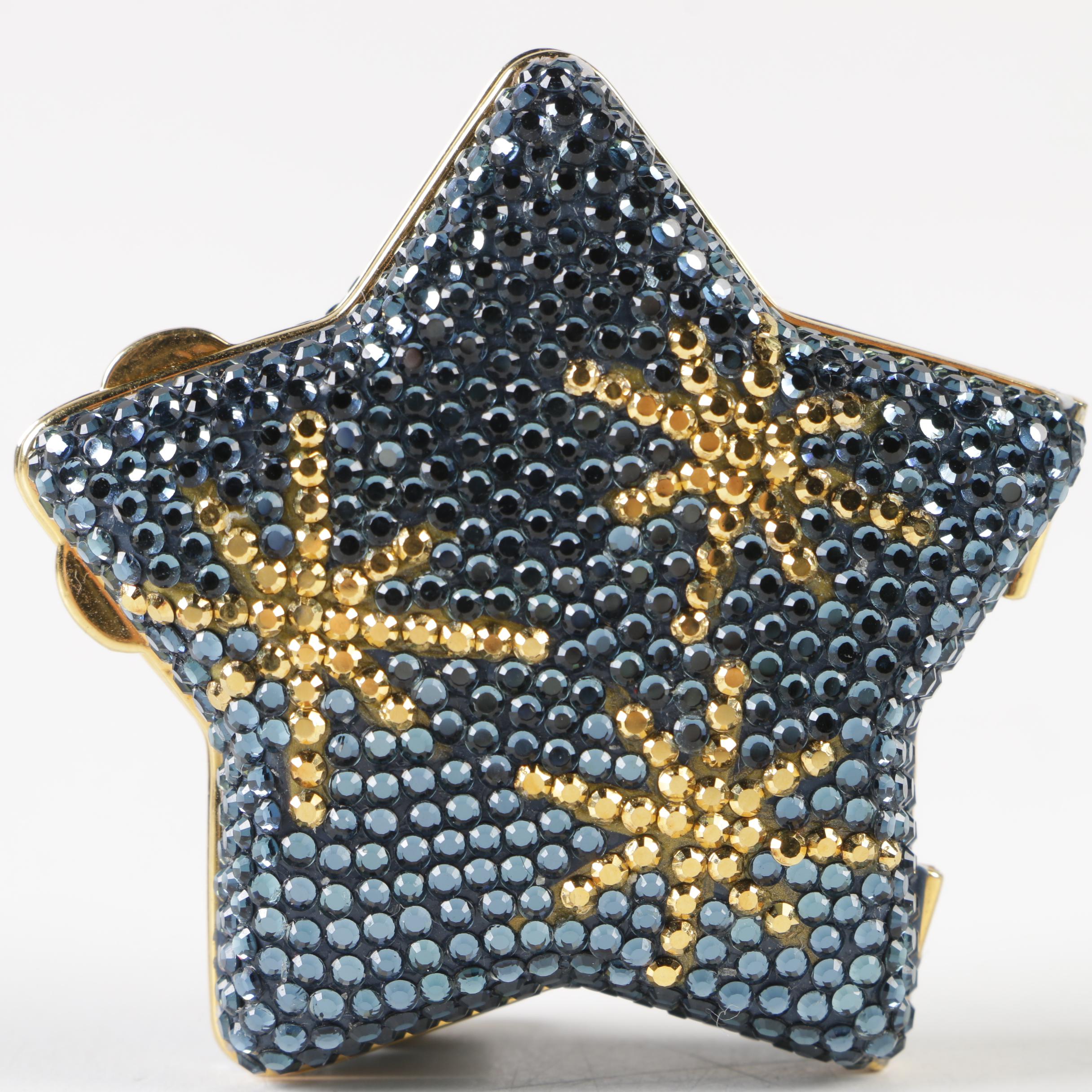 Judith Leiber Swarovski Crystal Star Pill Box