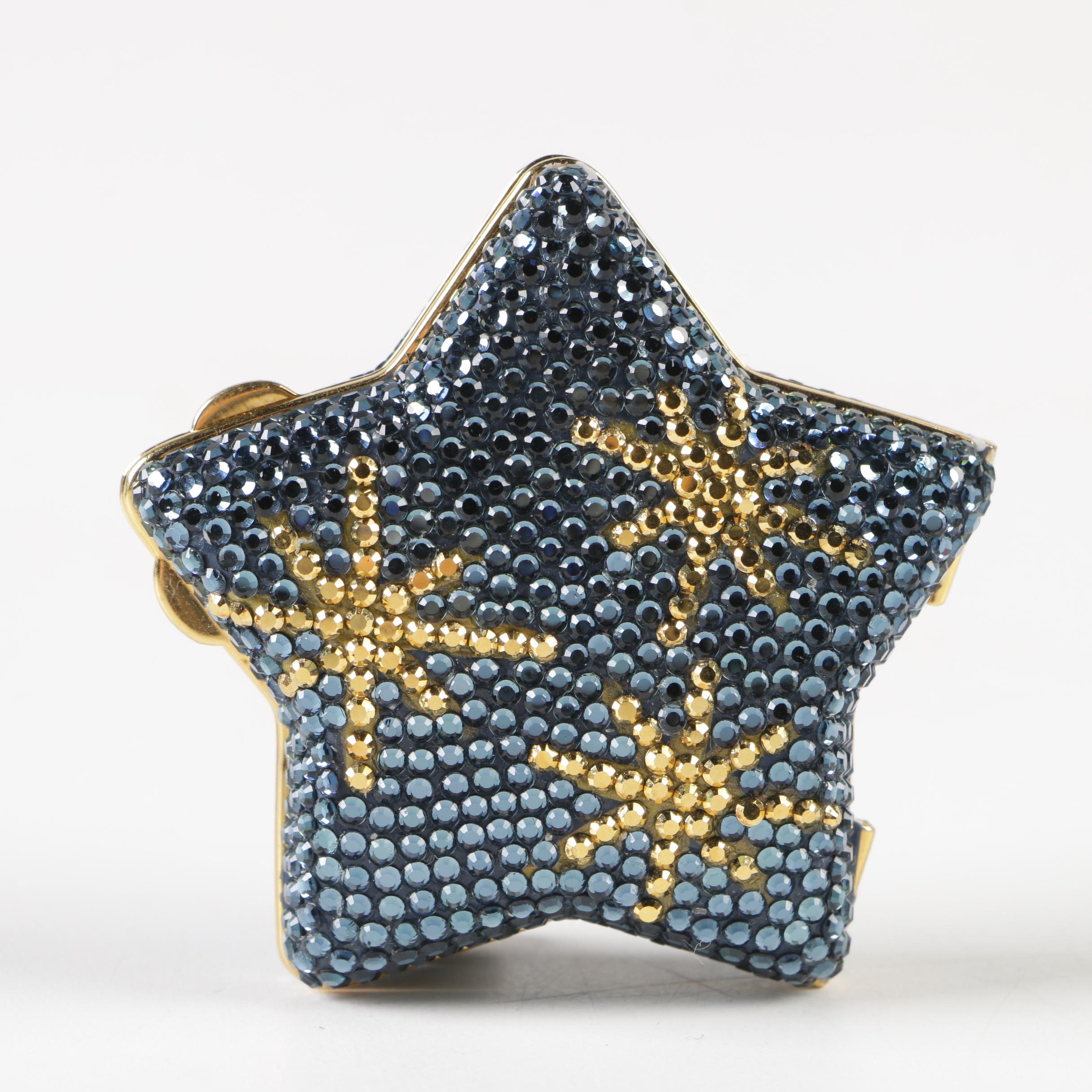 Judith Leiber Swarovski Crystal Star Pill Box