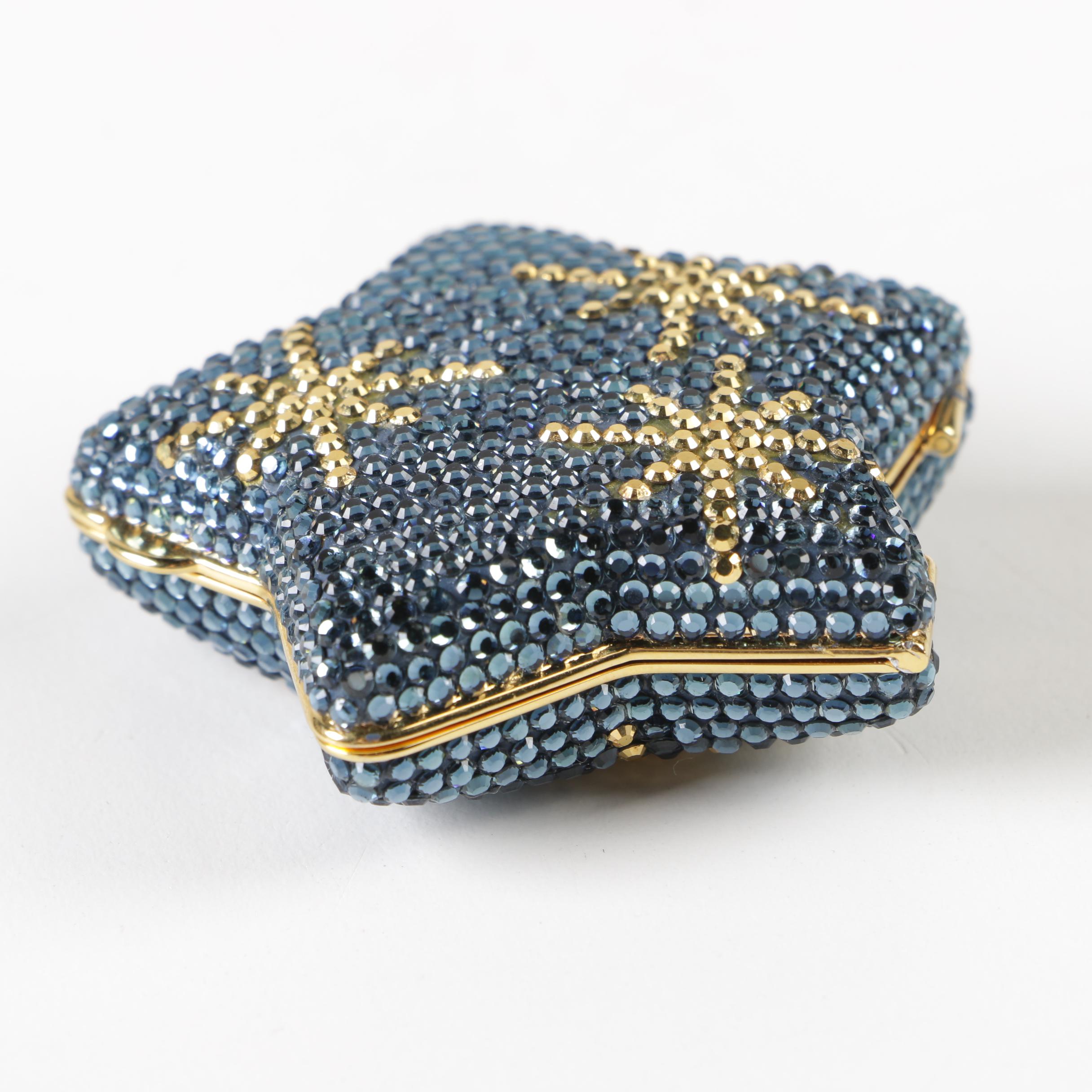 Judith Leiber Swarovski Crystal Star Pill Box
