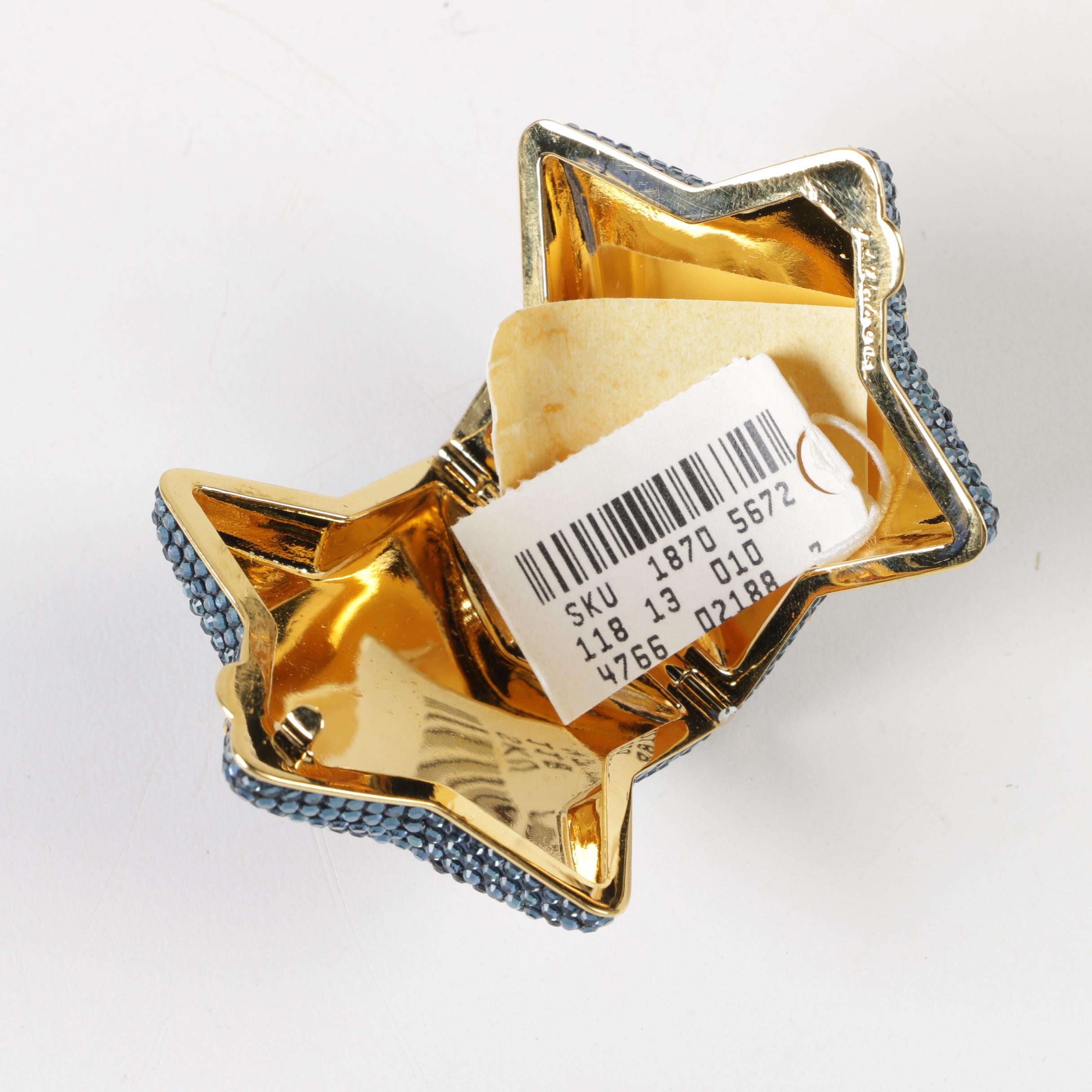 Judith Leiber Swarovski Crystal Star Pill Box