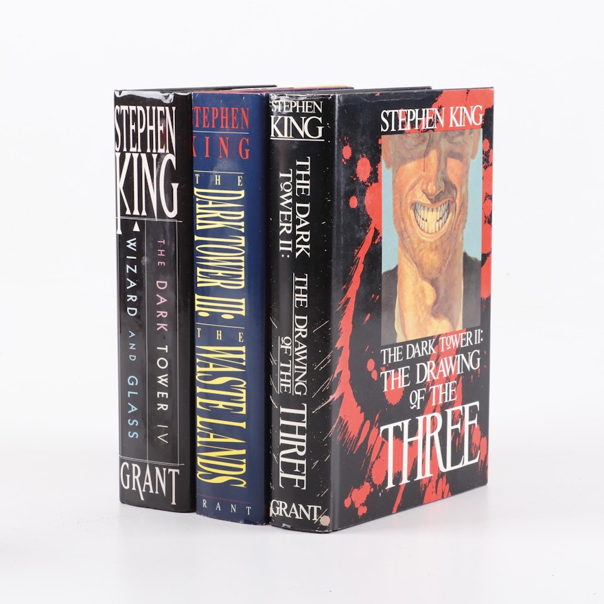 First Trade Editions "The Dark Tower" Books II-IV by Stephen King