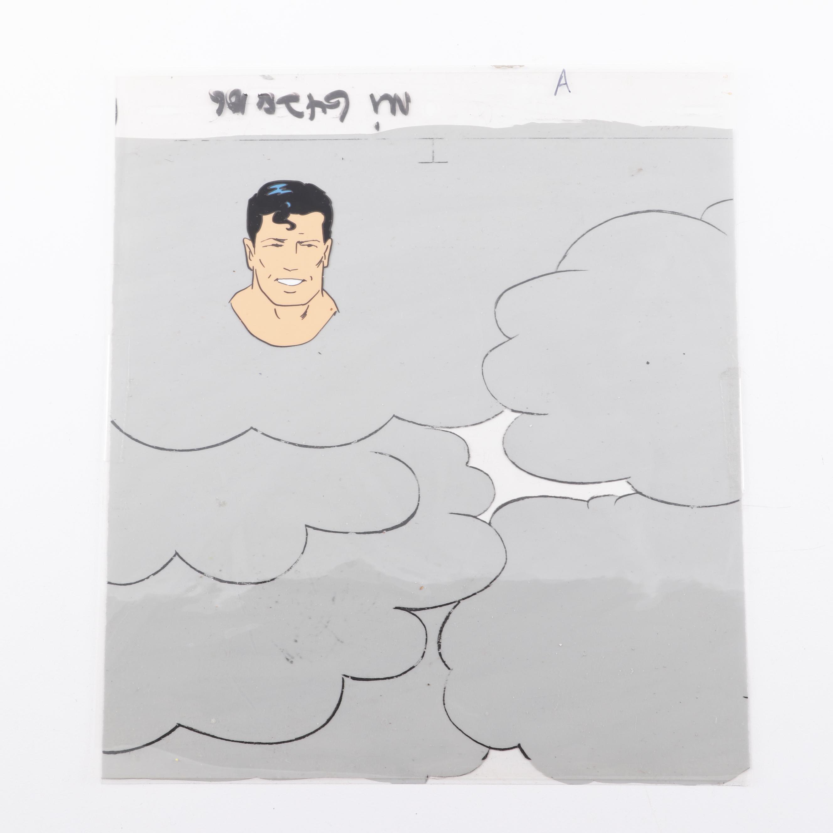 Vintage Superman and Mighty Mouse Animation Cels