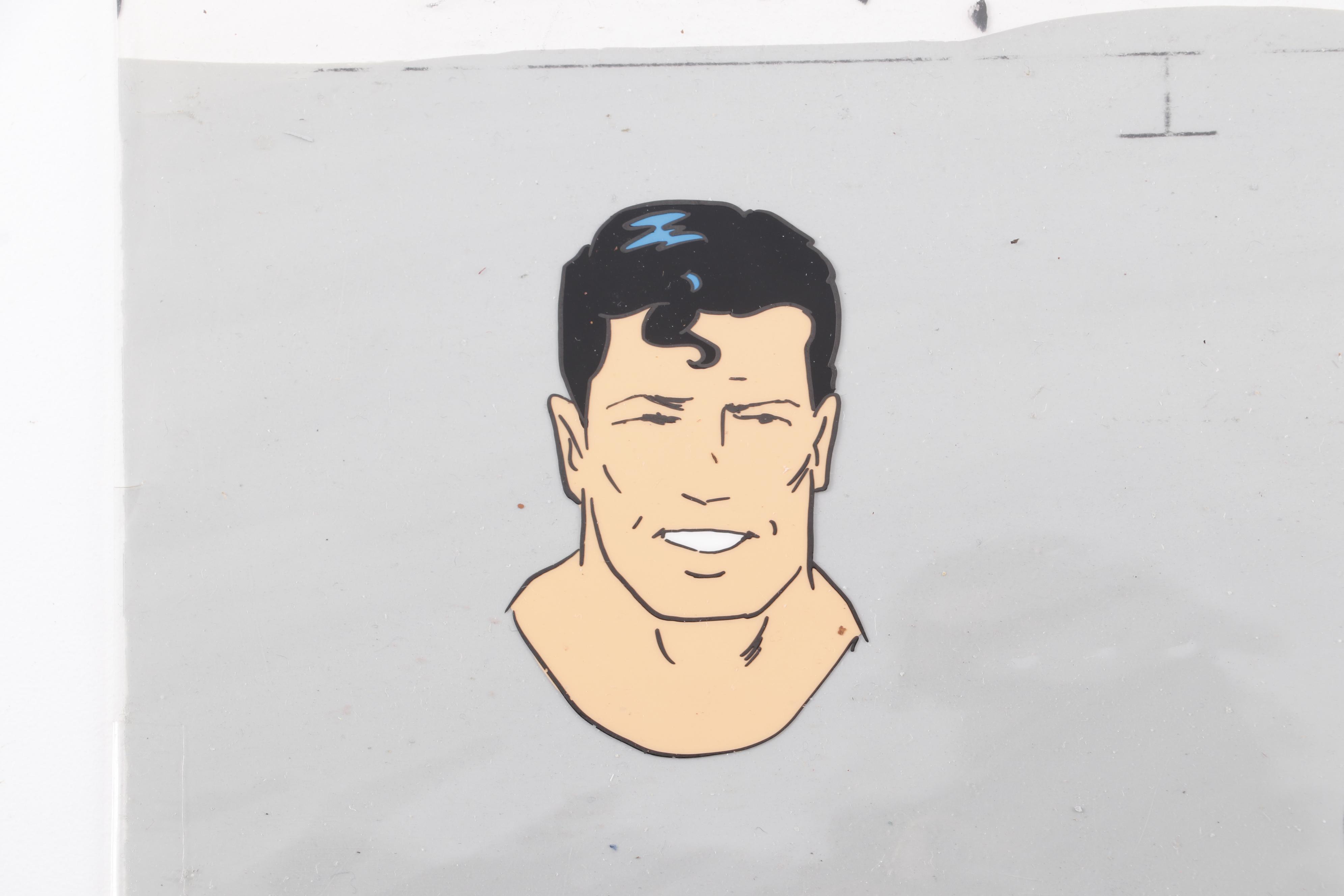 Vintage Superman and Mighty Mouse Animation Cels