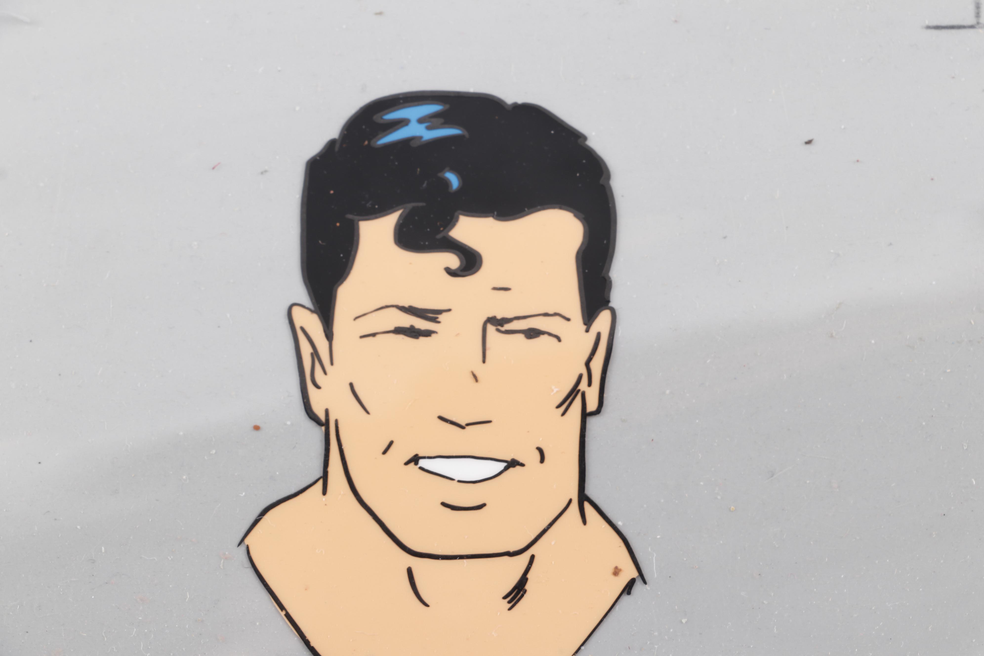 Vintage Superman and Mighty Mouse Animation Cels