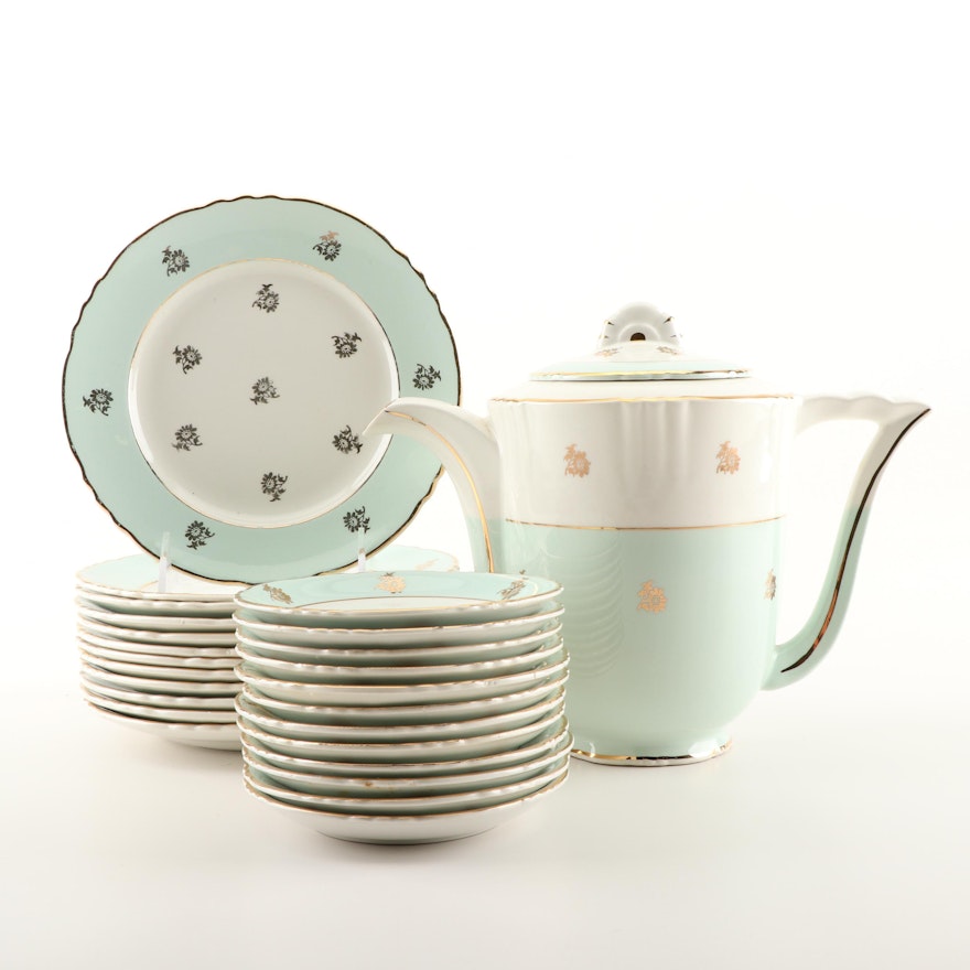 Hermes French Faïence d'Orches Porcelain Dessert Service