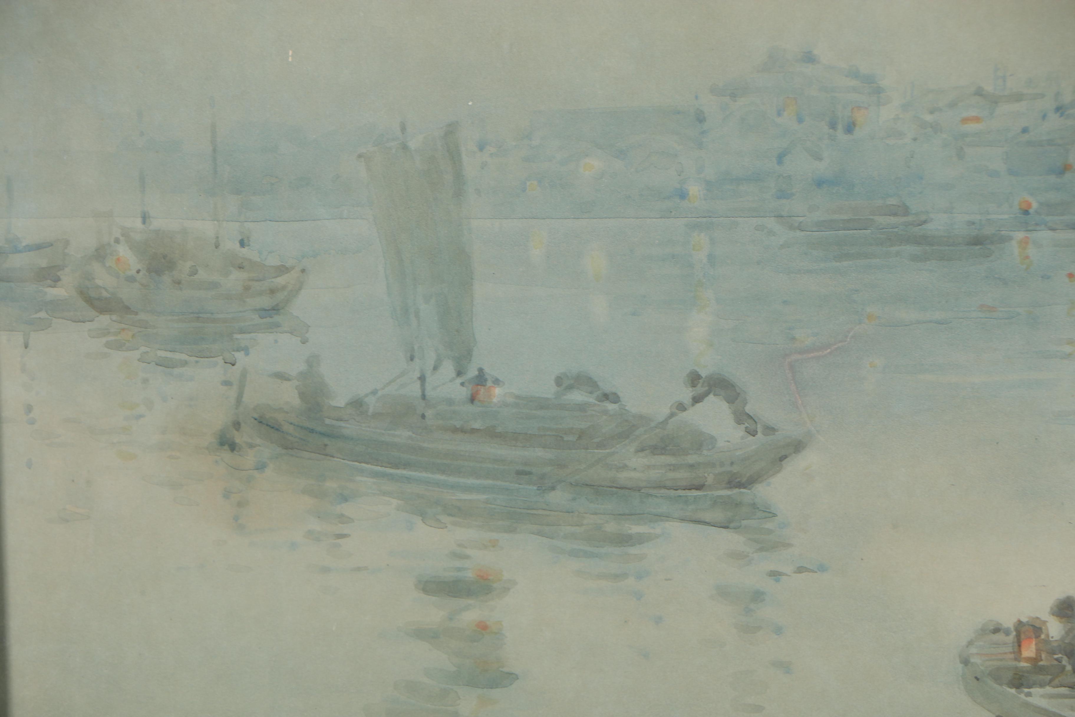 Yamada Baske Tokyo Watercolor Painting, 1911