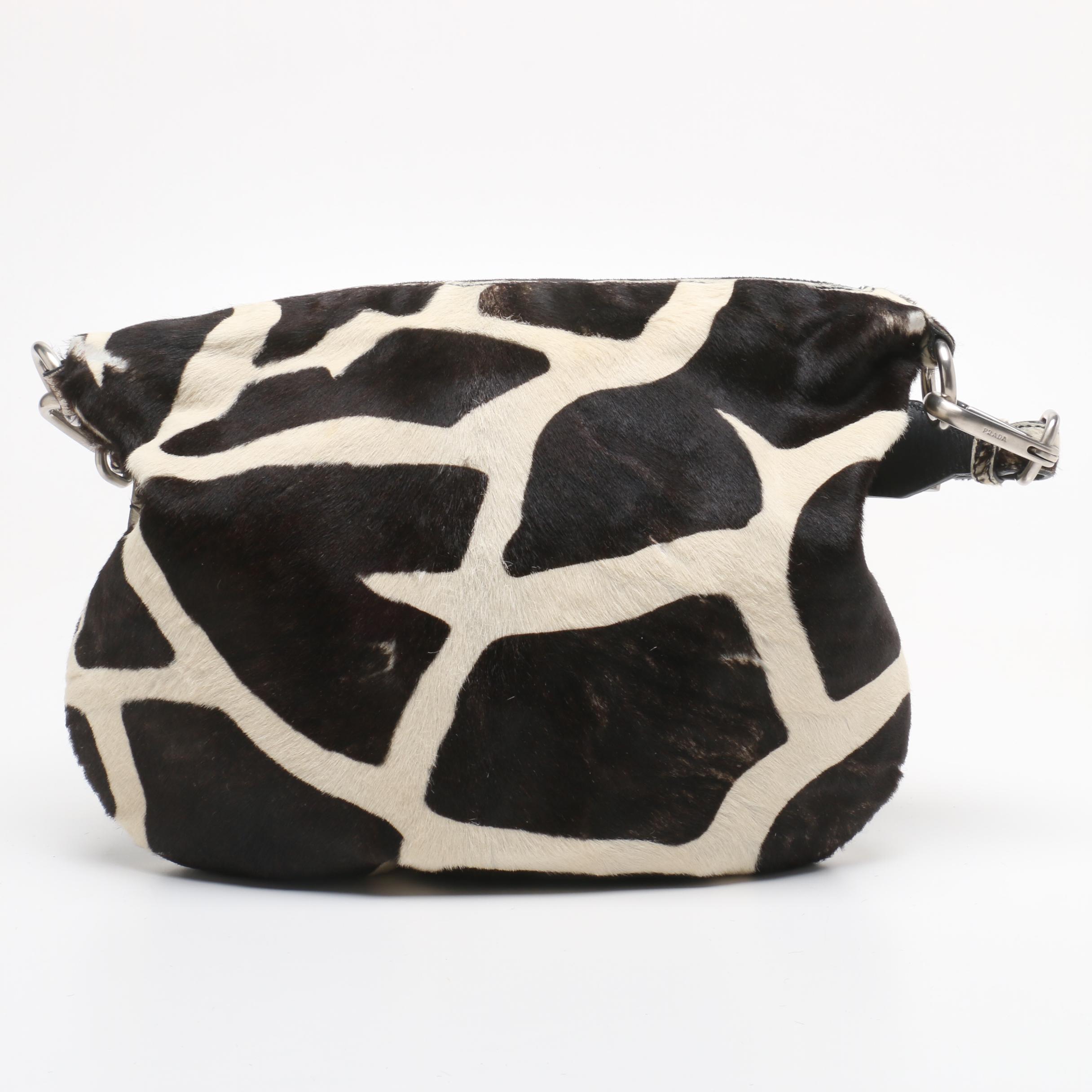 Prada Giraffe Dyed Calf Hide Shoulder Bag