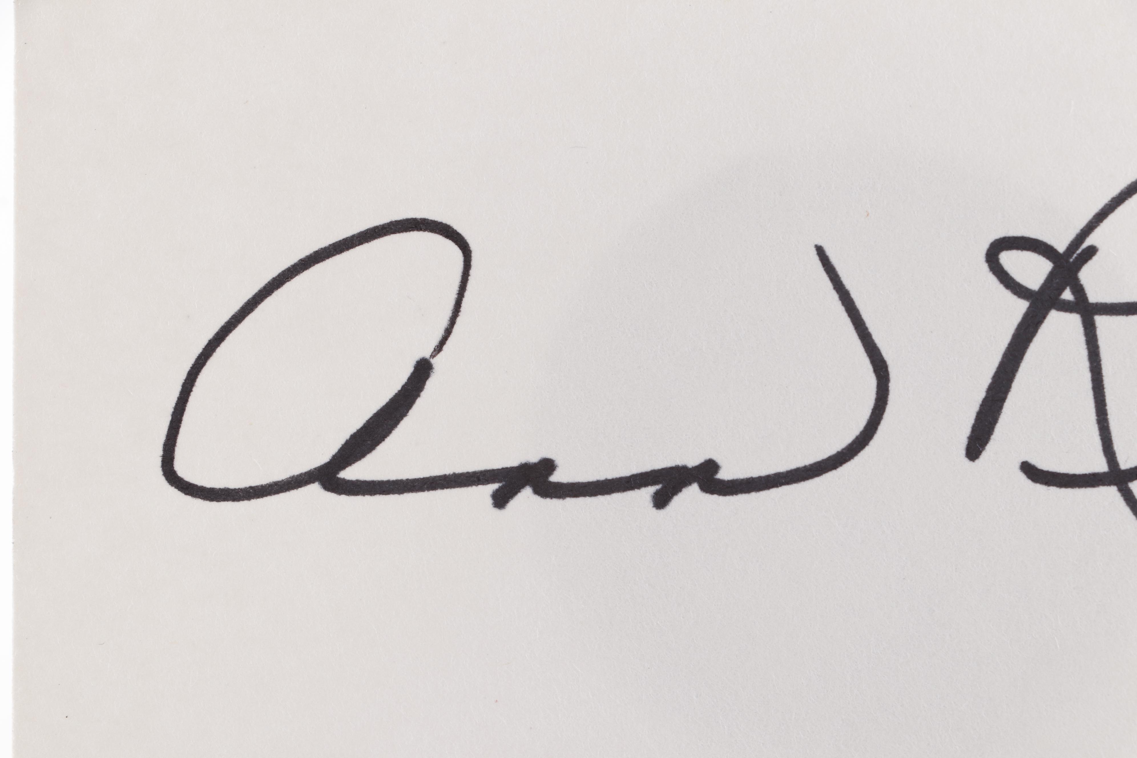 True Crime Author Ann Rule Autograph