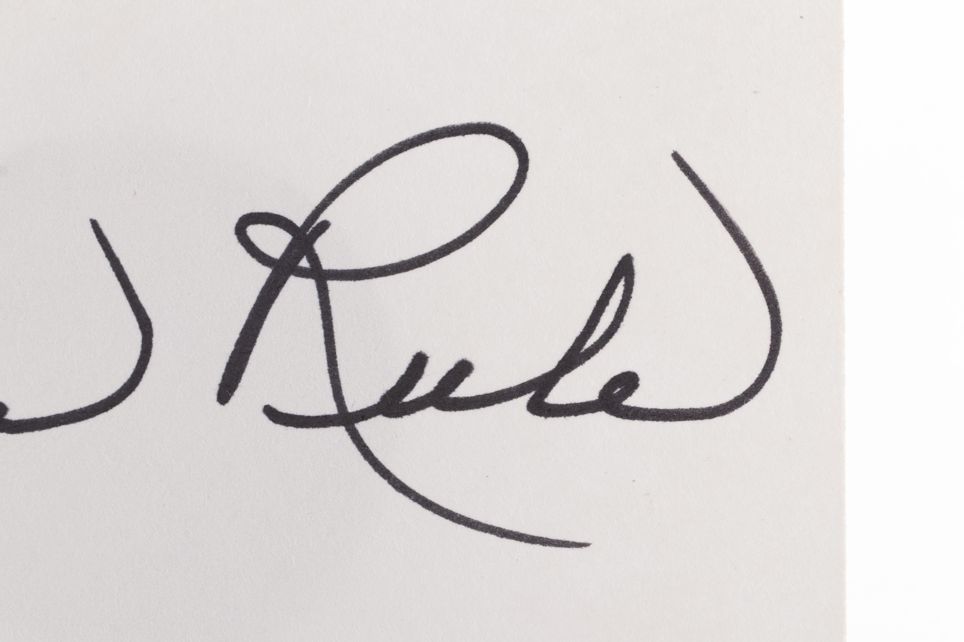 True Crime Author Ann Rule Autograph