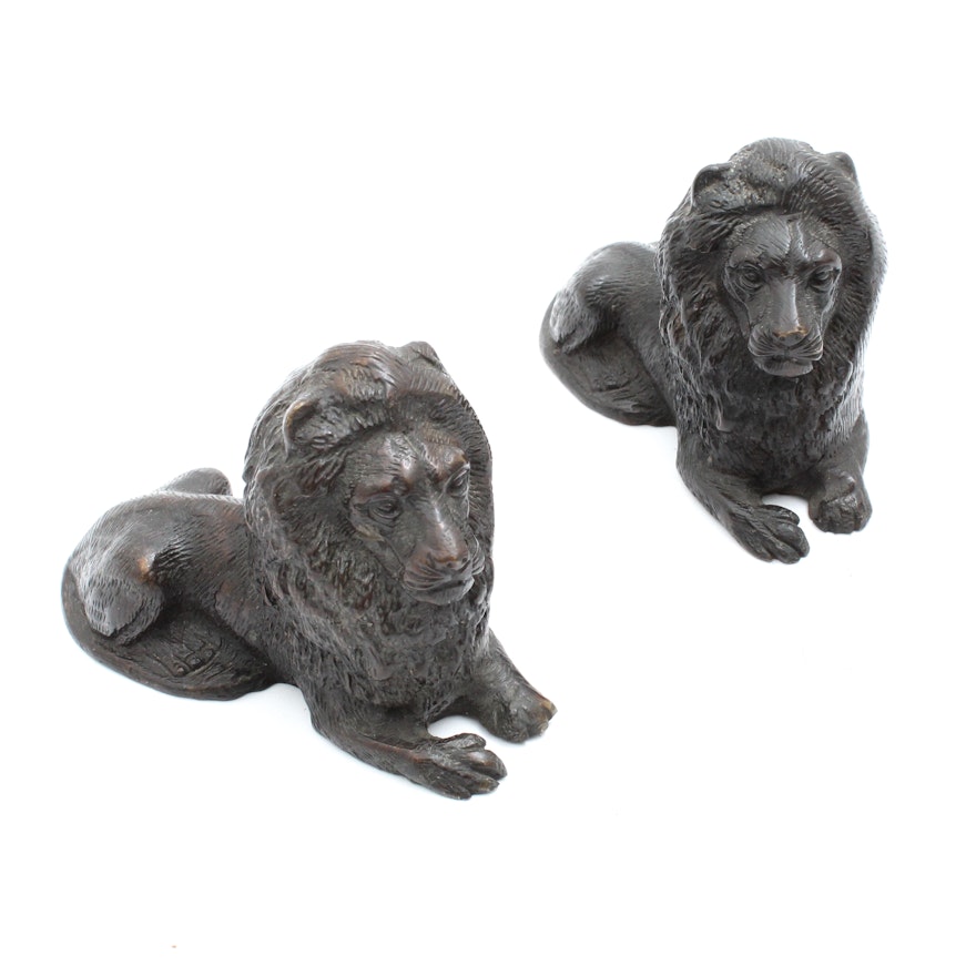 Cast Bronze Lions