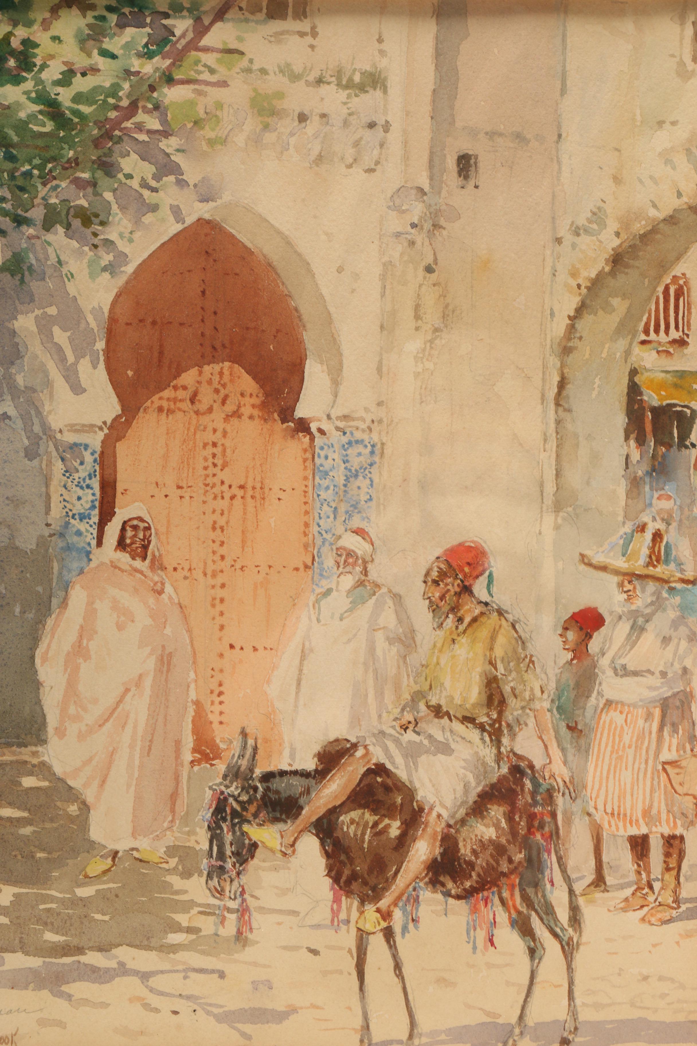 Paul Ashbrook Watercolor Painting "Tetuan"