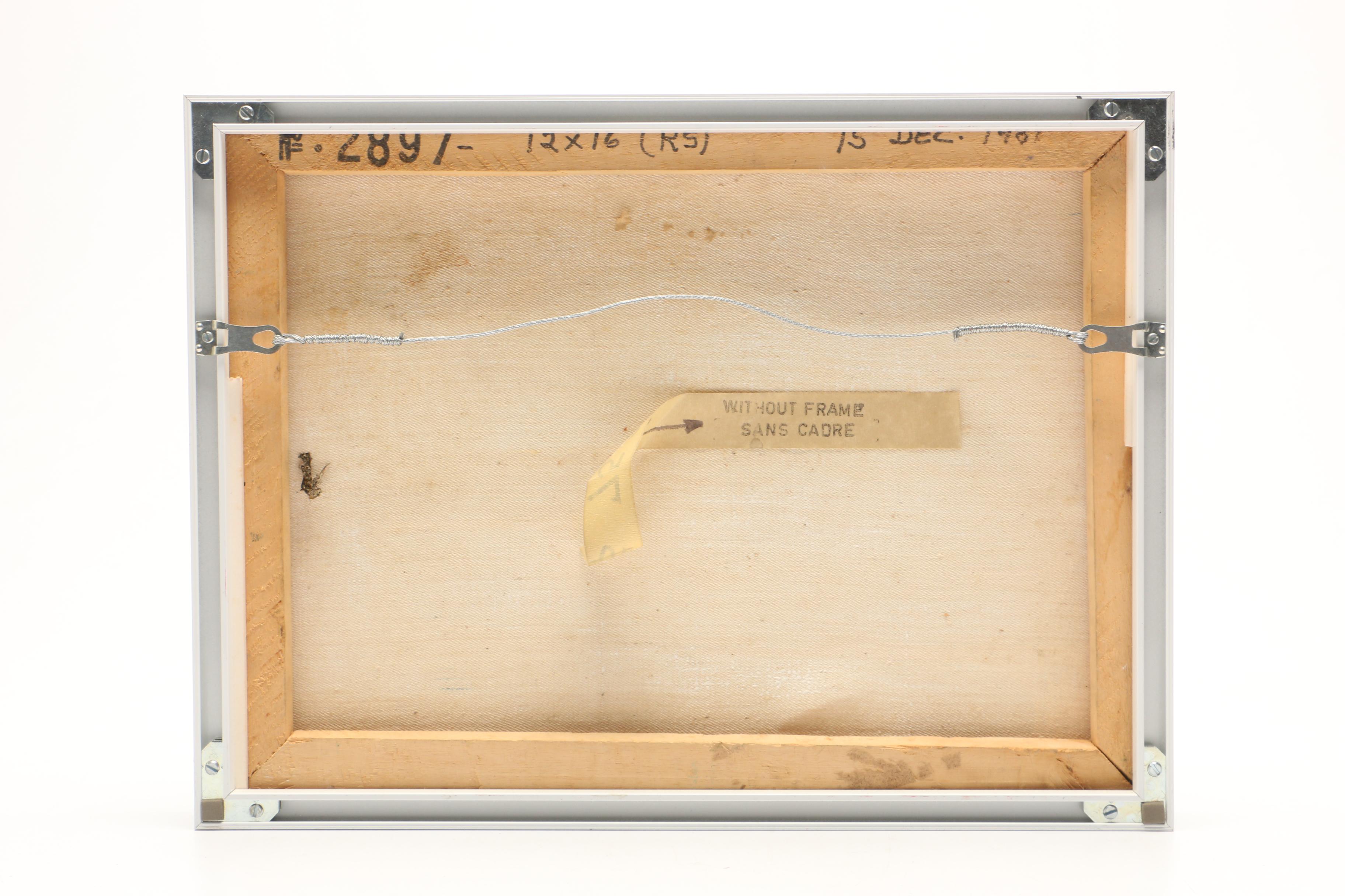 C. Sauffront 1981 Acrylic Painting of Coastal City Scene