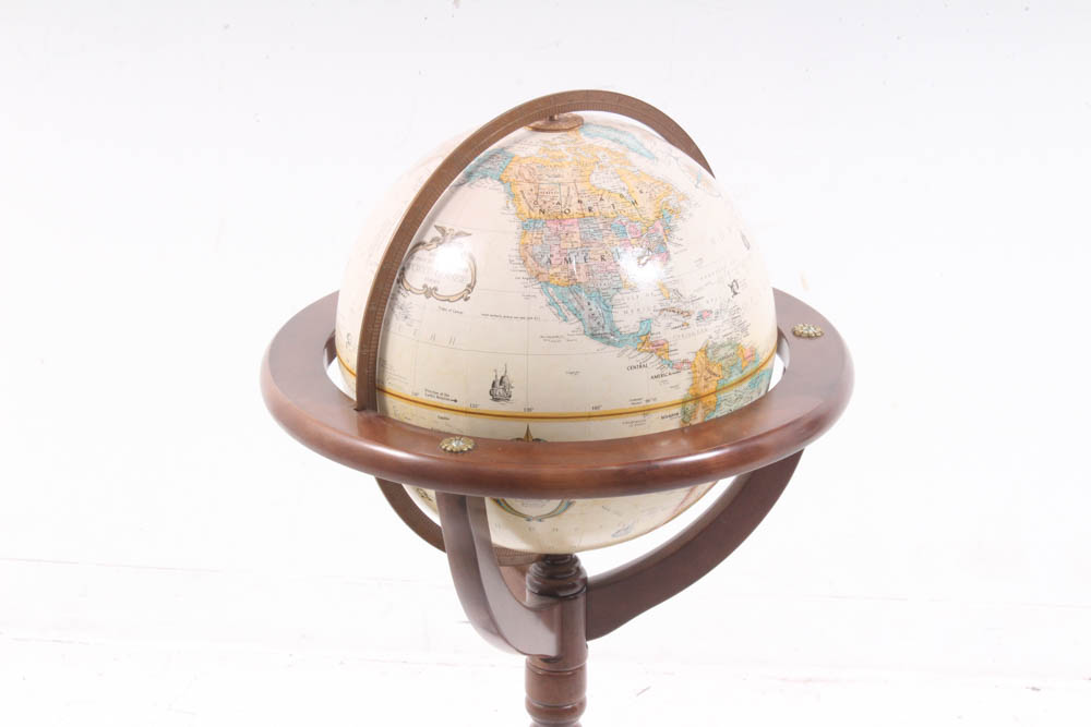 Replogle 12-Inch Globe on Wooden Stand