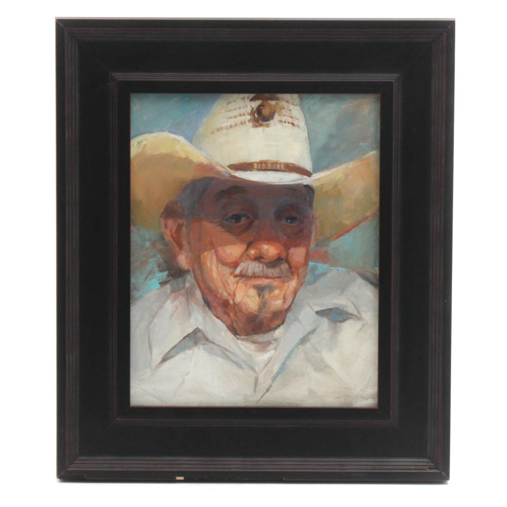 Connie Layne Portrait Oil Painting