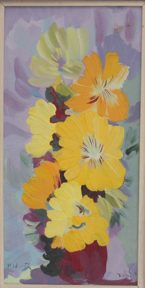 Milia Laufer Floral Still Life Oil Painting