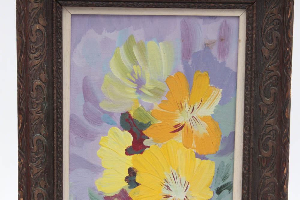Milia Laufer Floral Still Life Oil Painting