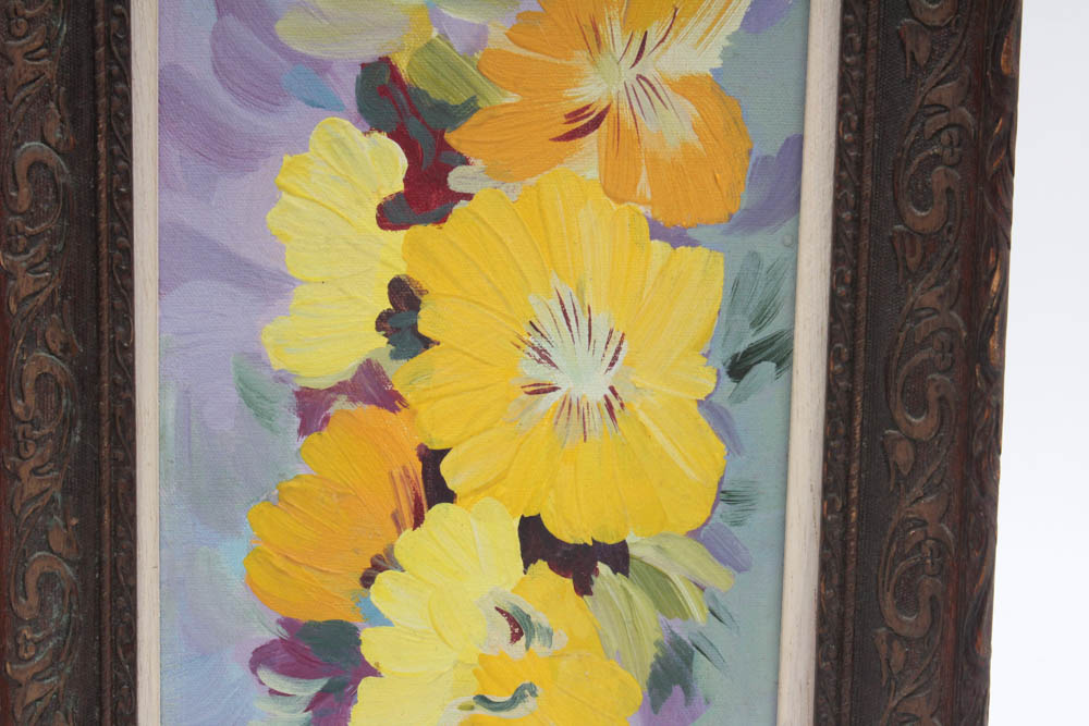 Milia Laufer Floral Still Life Oil Painting