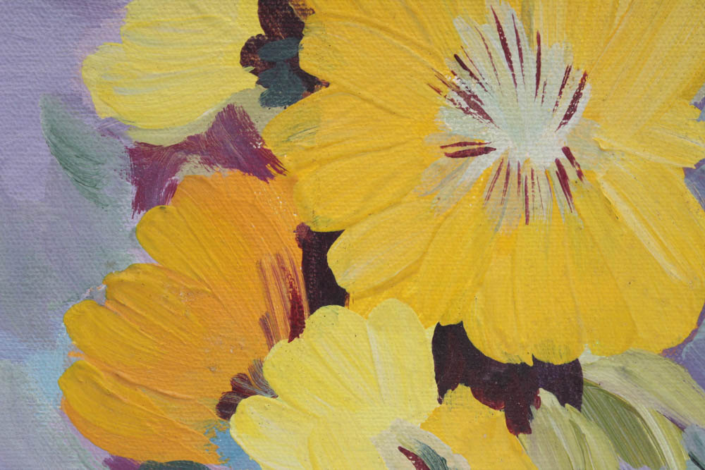 Milia Laufer Floral Still Life Oil Painting