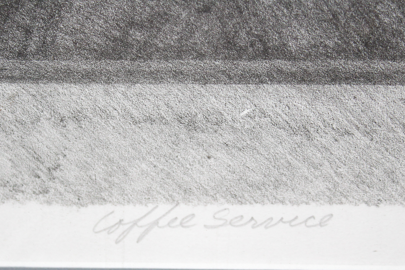 Paul Wiesenfeld Lithograph "Coffee Service"