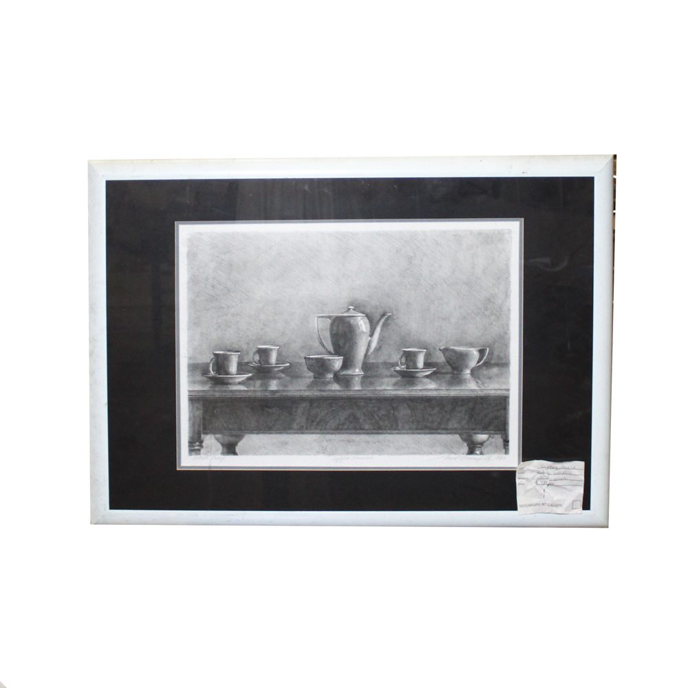 Paul Wiesenfeld Lithograph "Coffee Service"