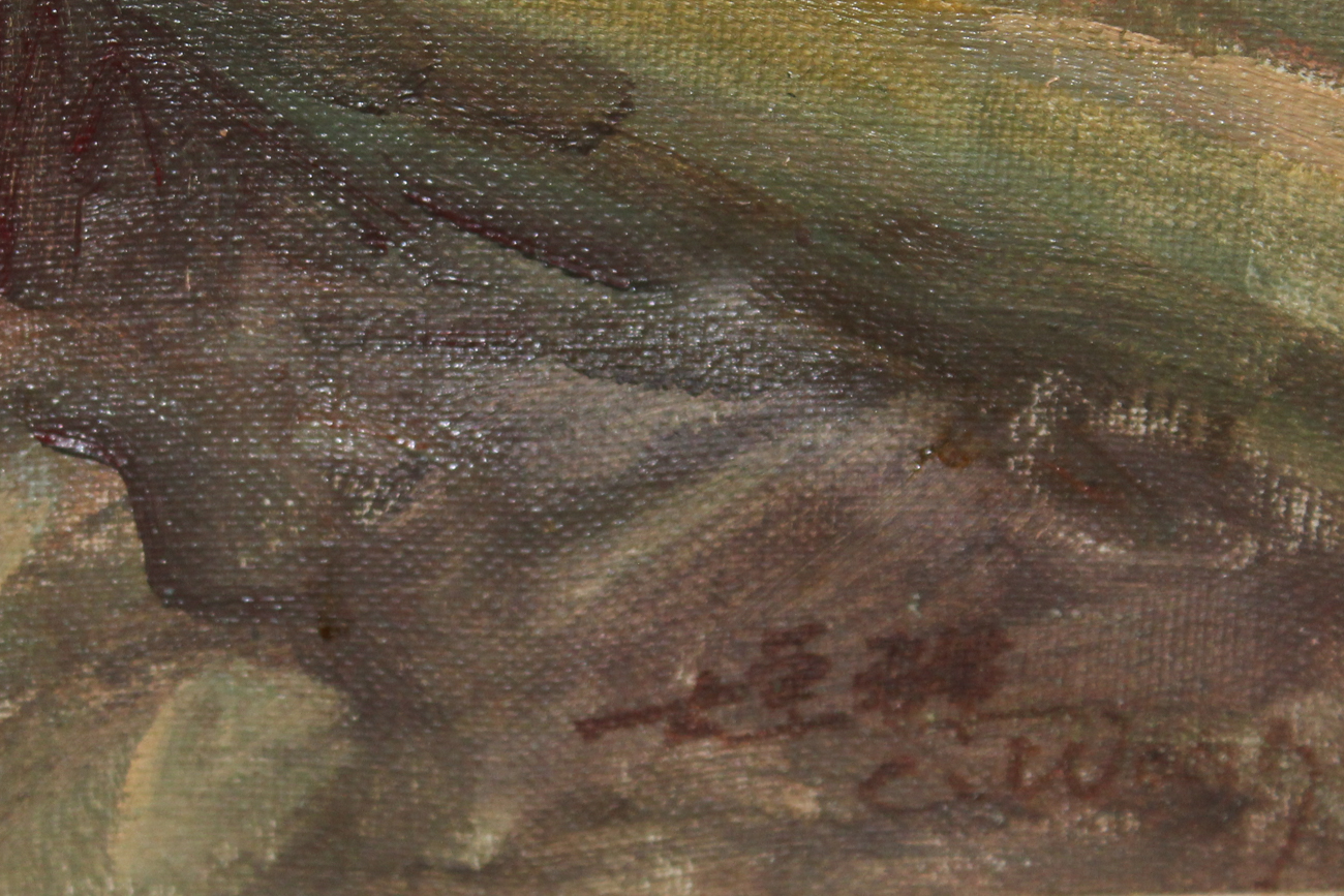 Chuck Wong Oil Painting of Boat