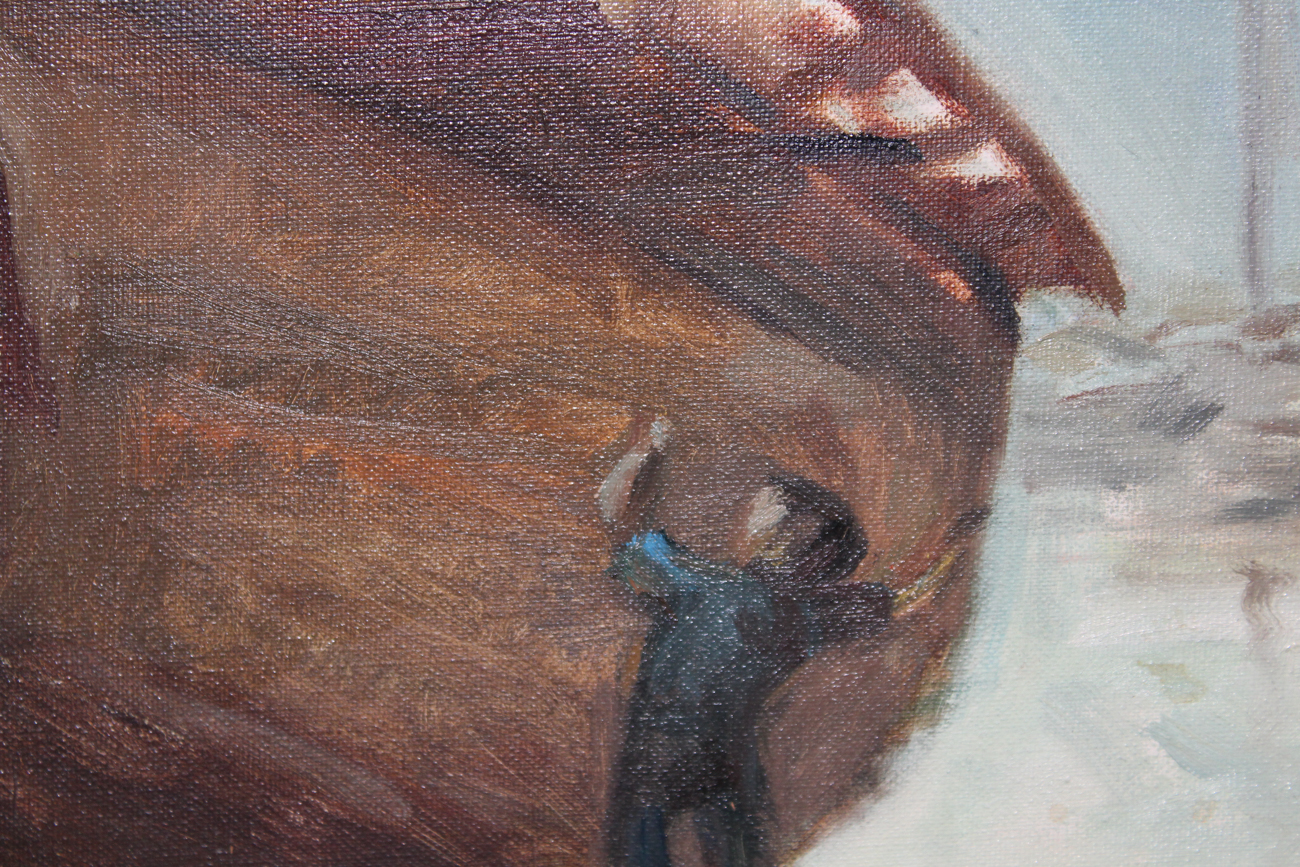 Chuck Wong Oil Painting of Boat