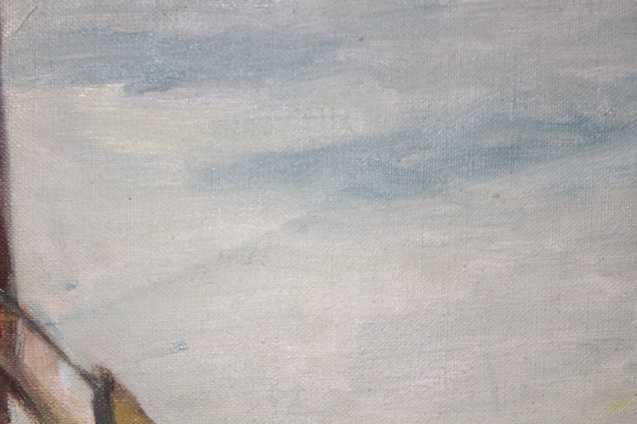 Chuck Wong Oil Painting of Boat