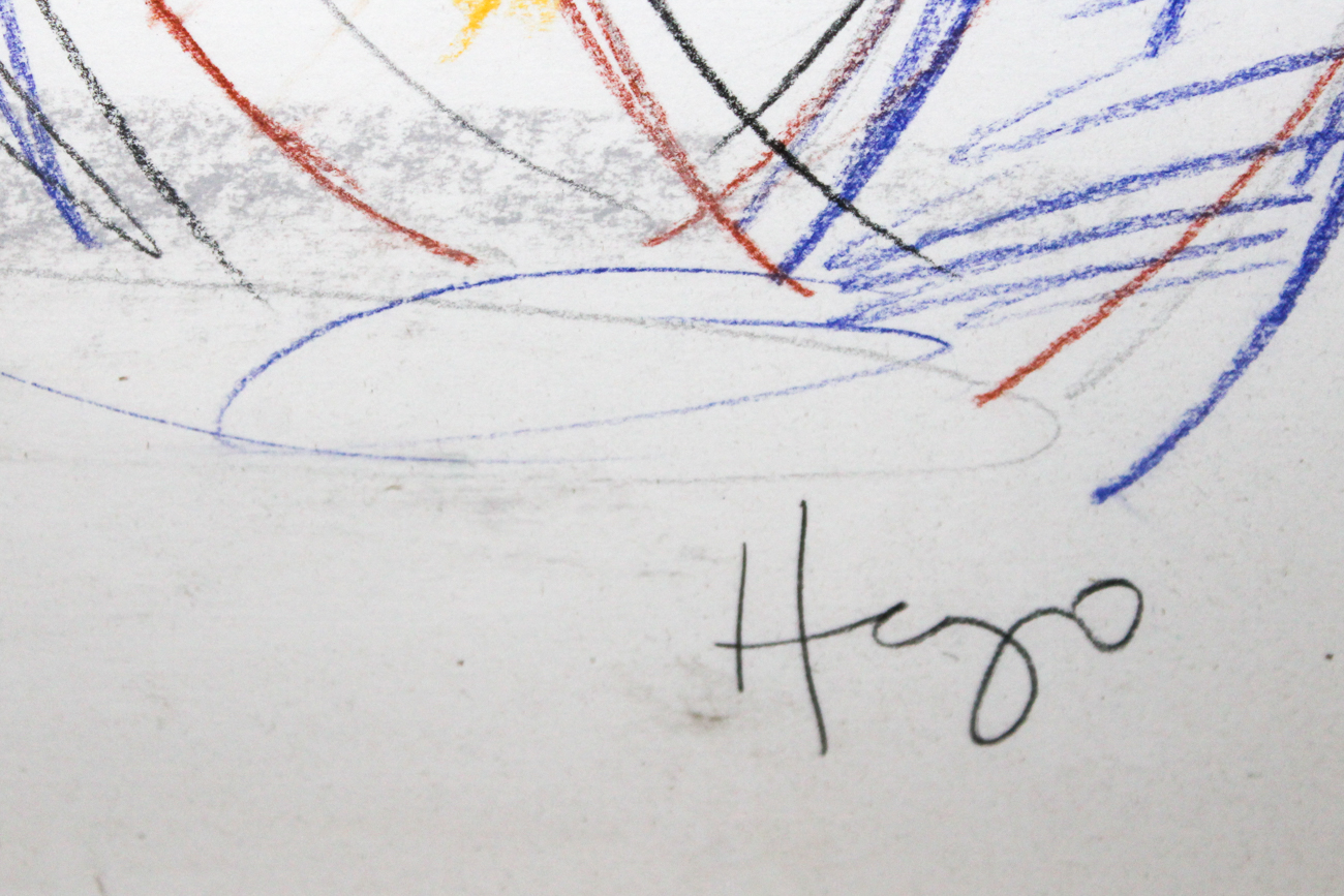 Hugo Rodriguez Pastel Drawing "Final Group Performance"