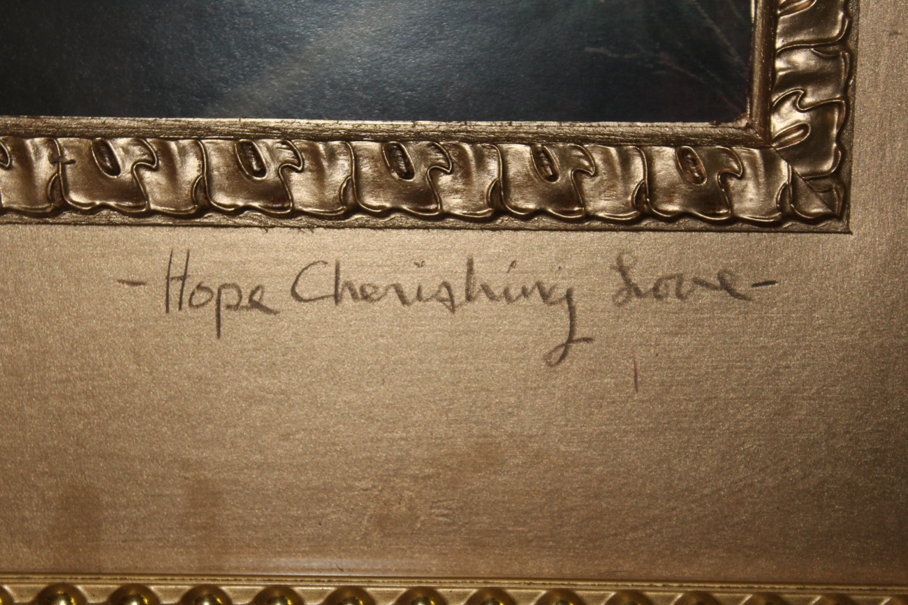 Offset Lithograph after Harry Robert Mileham "Hope Cherishing Love"