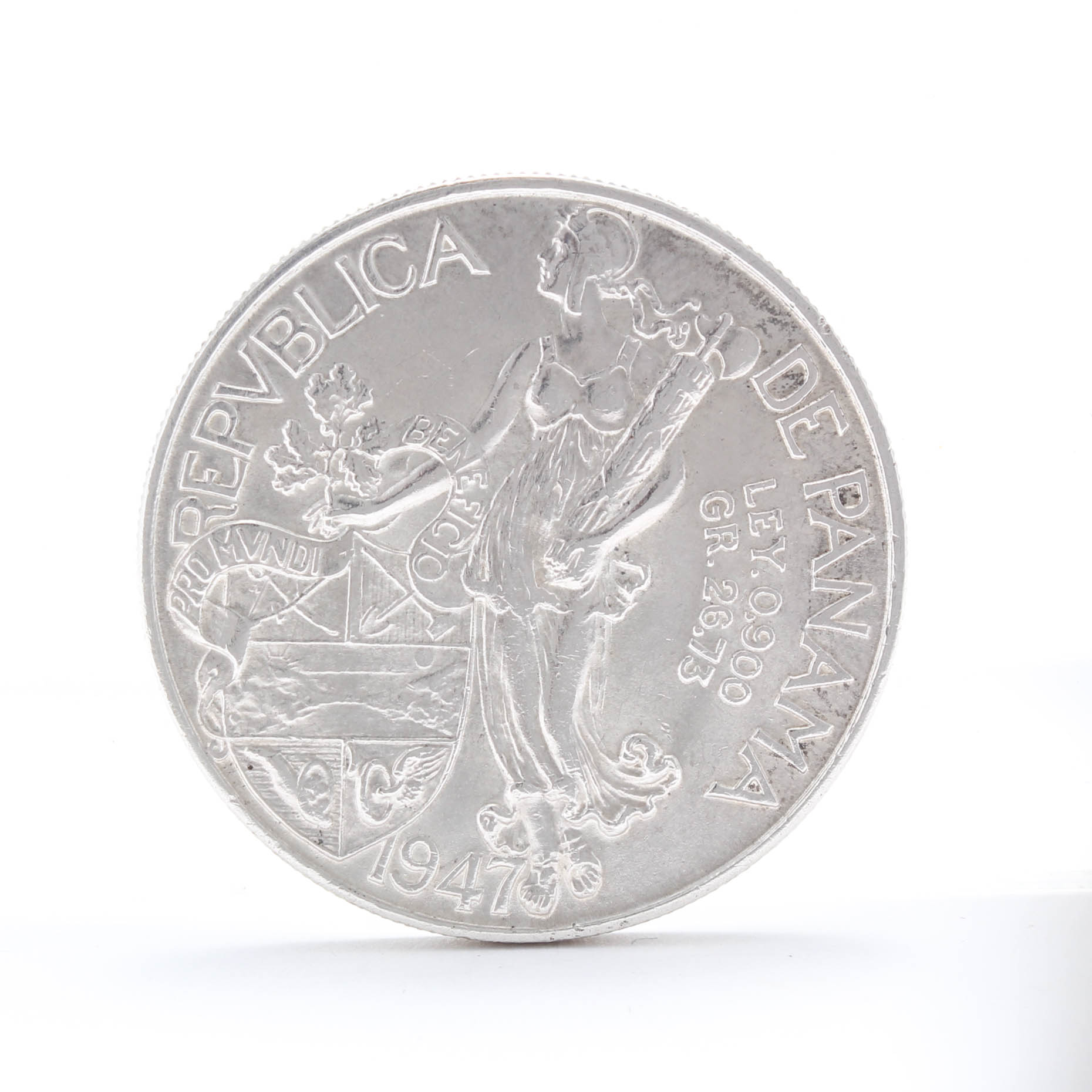 1947 Panama 1 Balboa Silver Coin