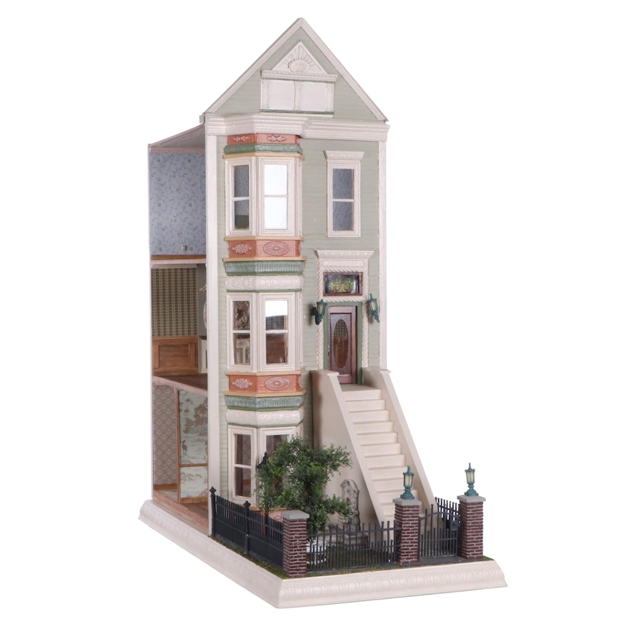 "San Francisco Row" Electrified Dollhouse Miniature