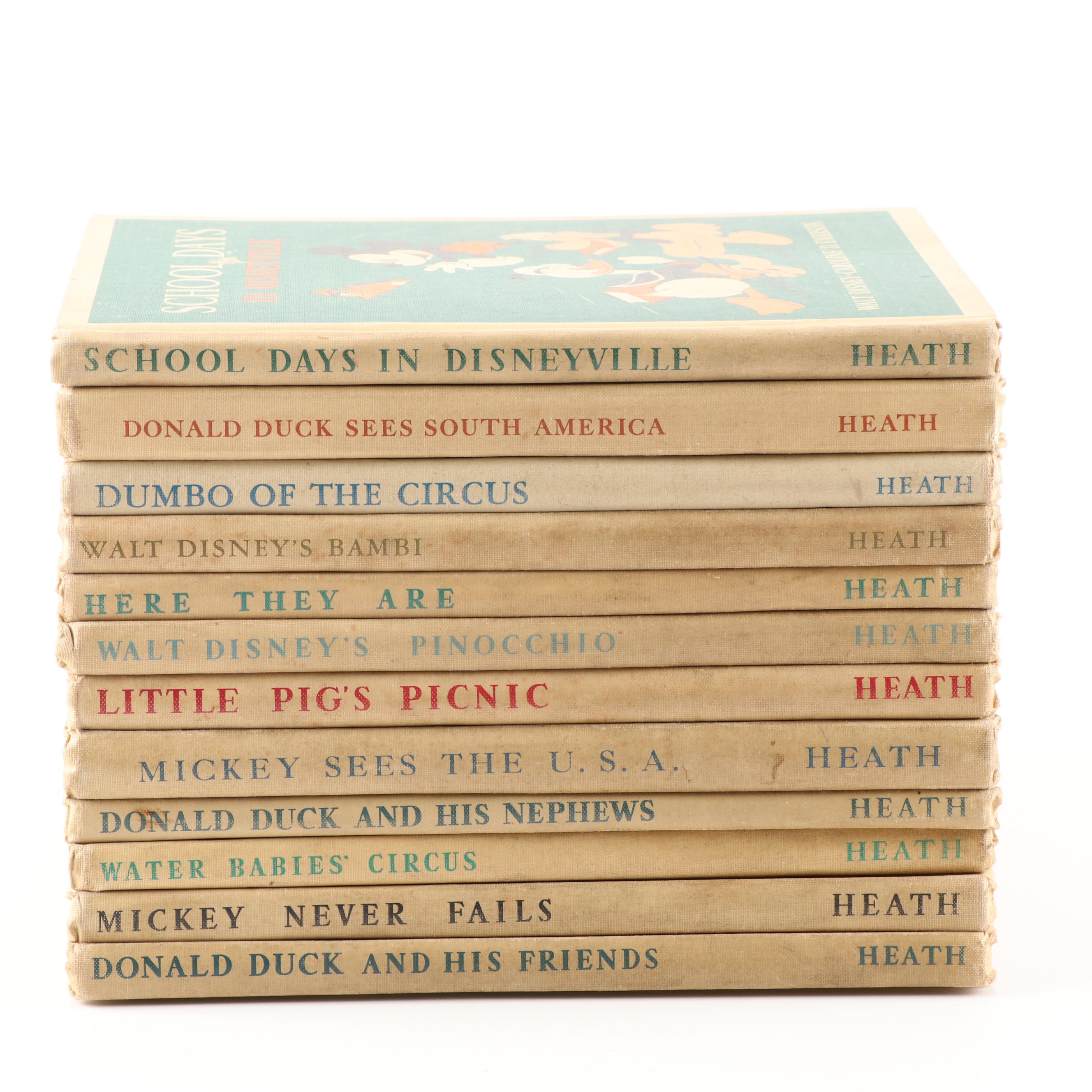 Walt Disney Story Books Including "School Days in Disneyville"