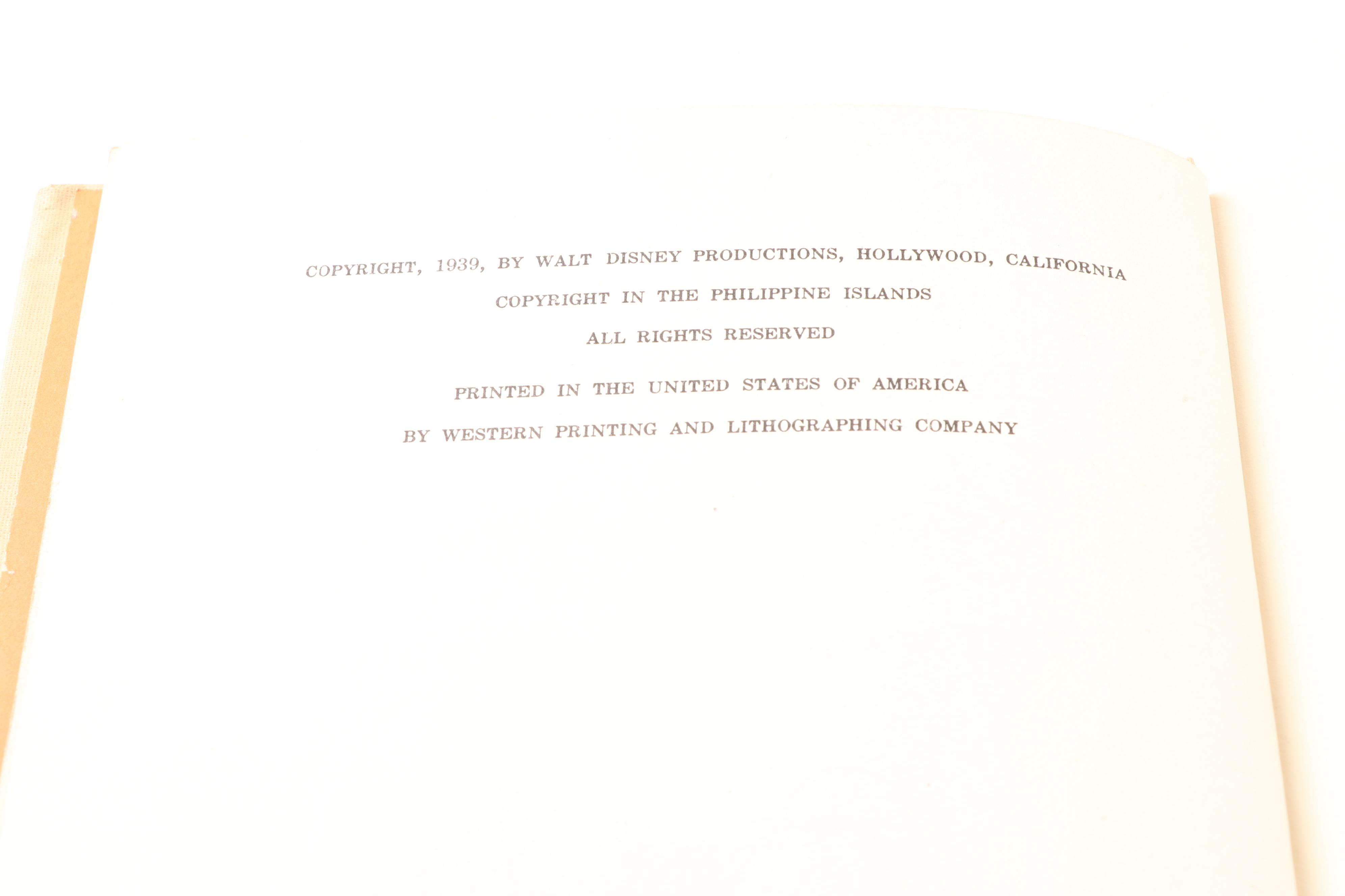 Walt Disney Story Books Including "School Days in Disneyville"