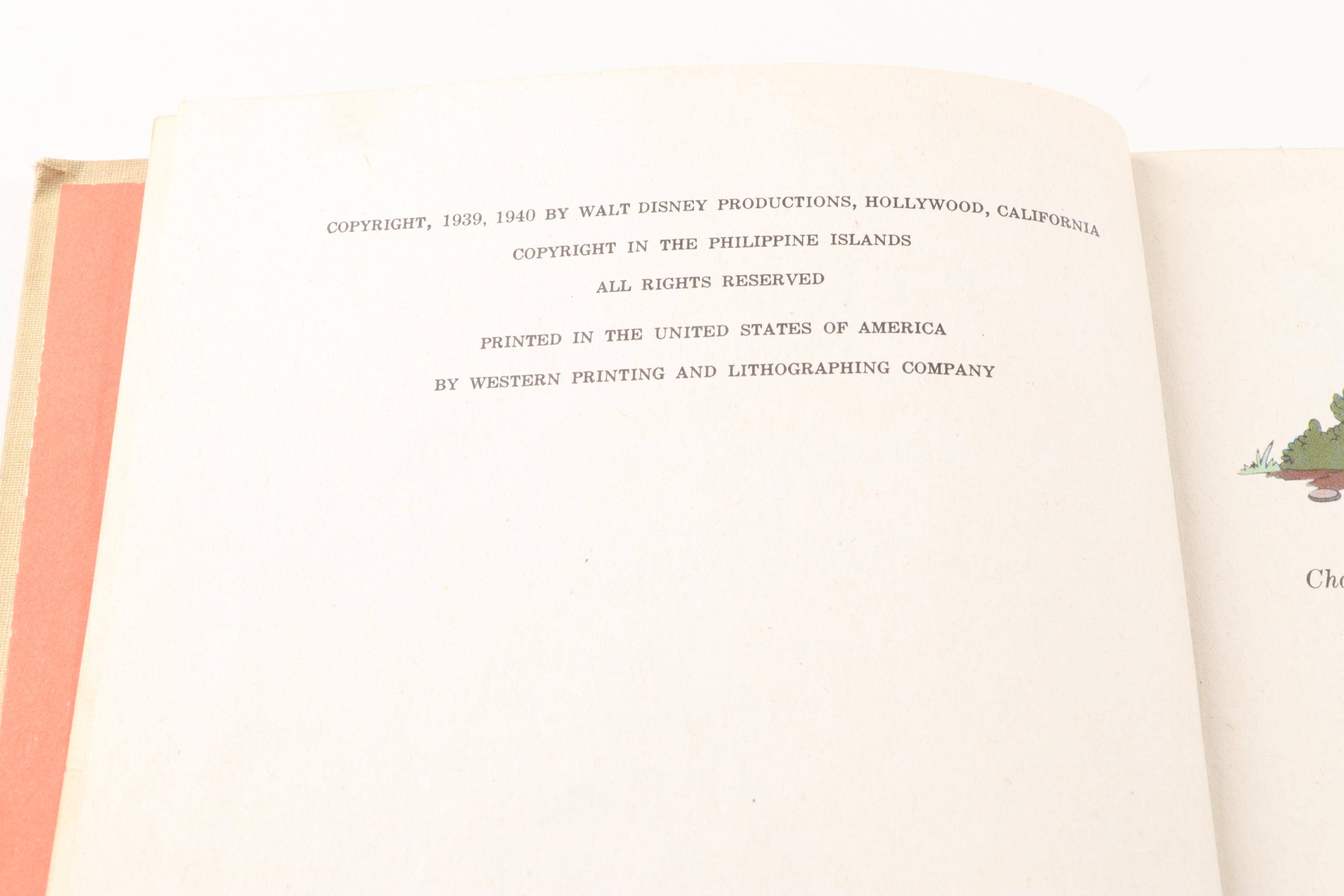 Walt Disney Story Books Including "School Days in Disneyville"