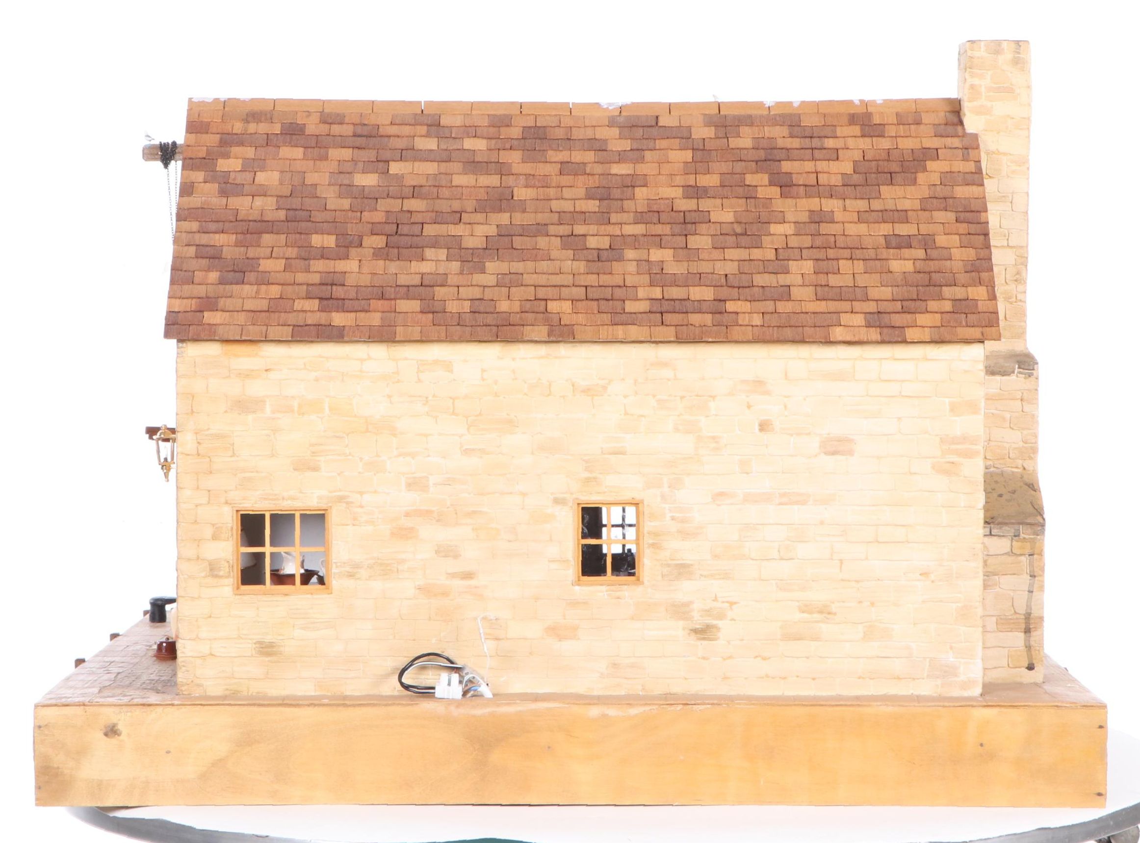 Brian Nichols Furnished Fisherman's Cottage Dollhouse Miniature, 1990