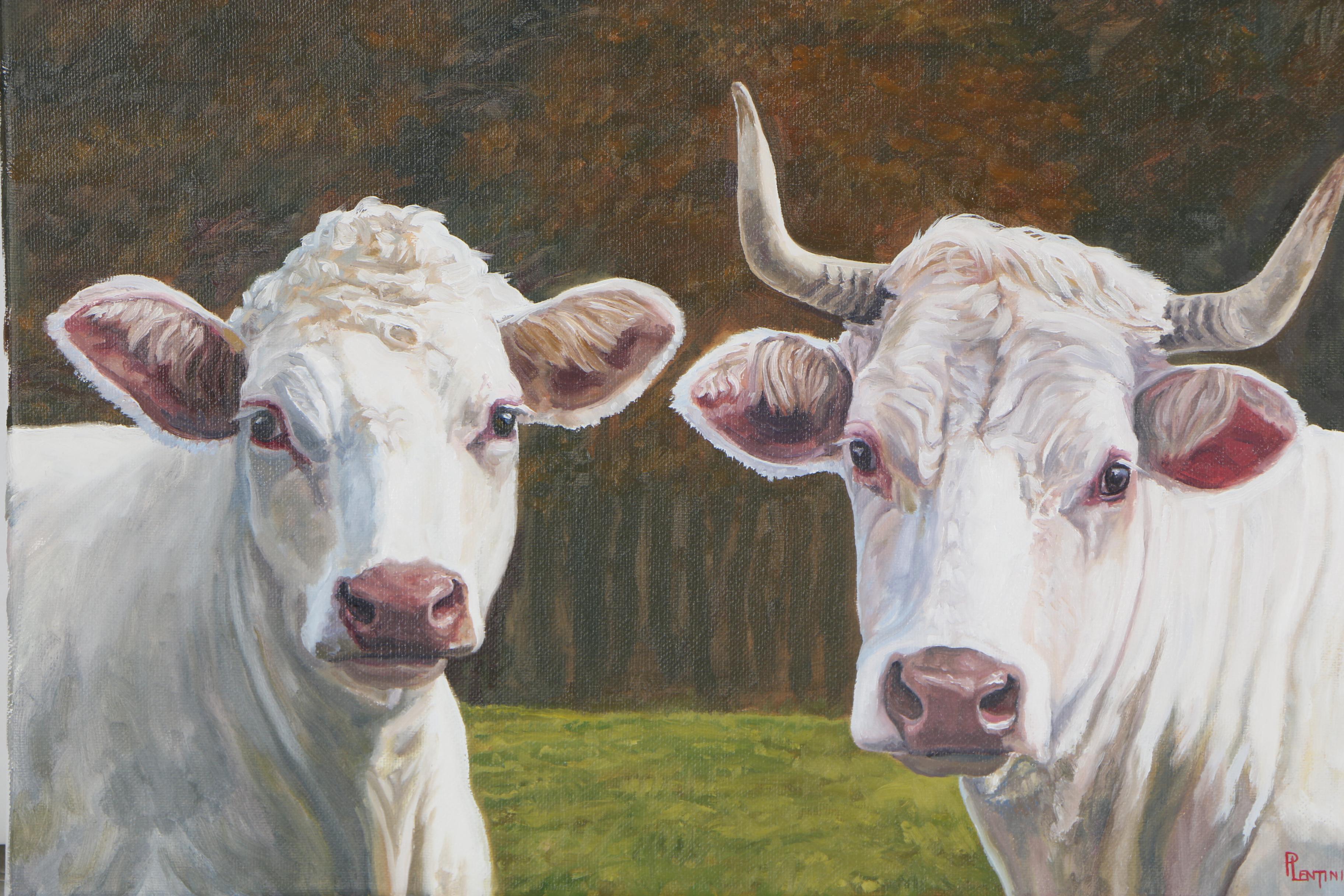 Peter Lentini Oil Painting "Due"