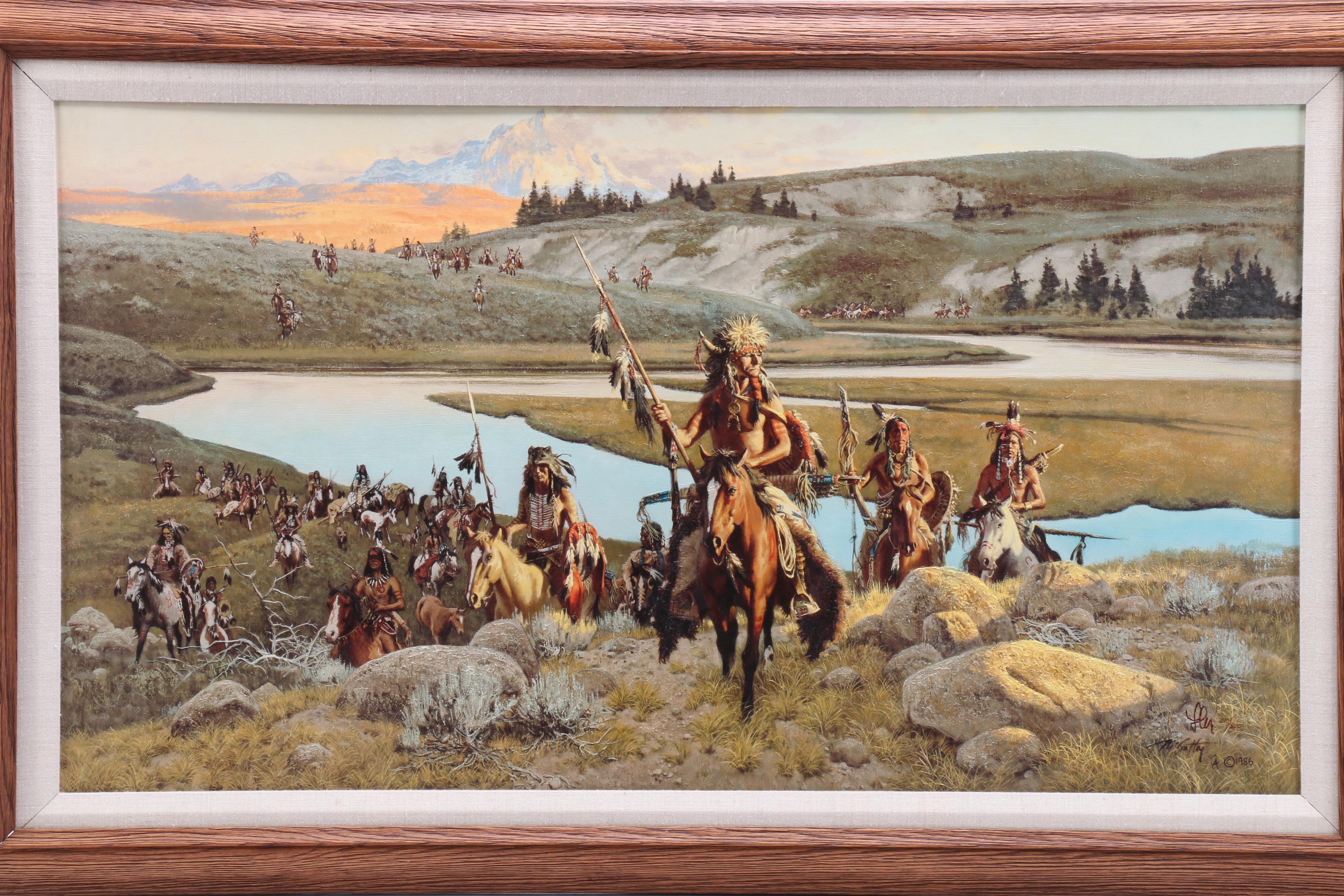 Frank C. McCarthy Limited Edition Textured Canvas Print "After the Council"