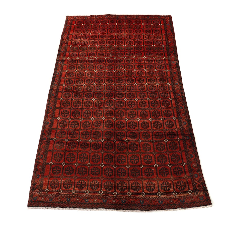 Hand-Knotted Persian Kurd Wool Long Rug