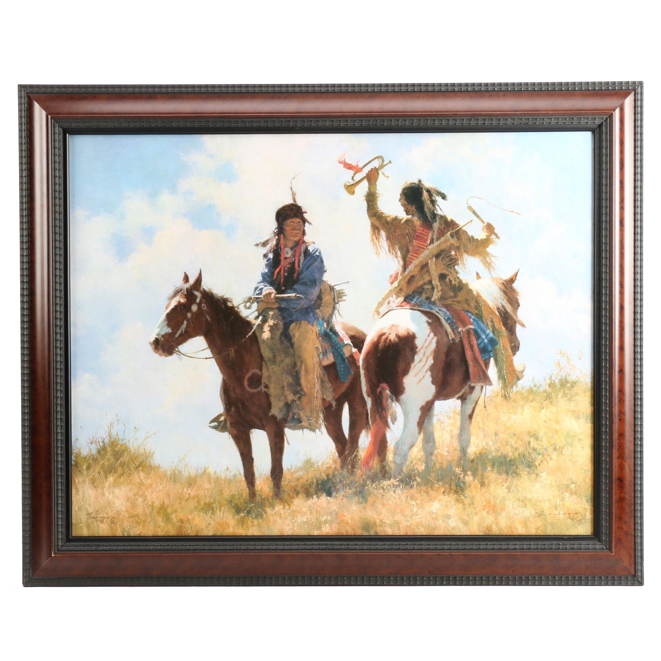 Howard Terpning Limited Edition Embellished Giclee "The Trophy"