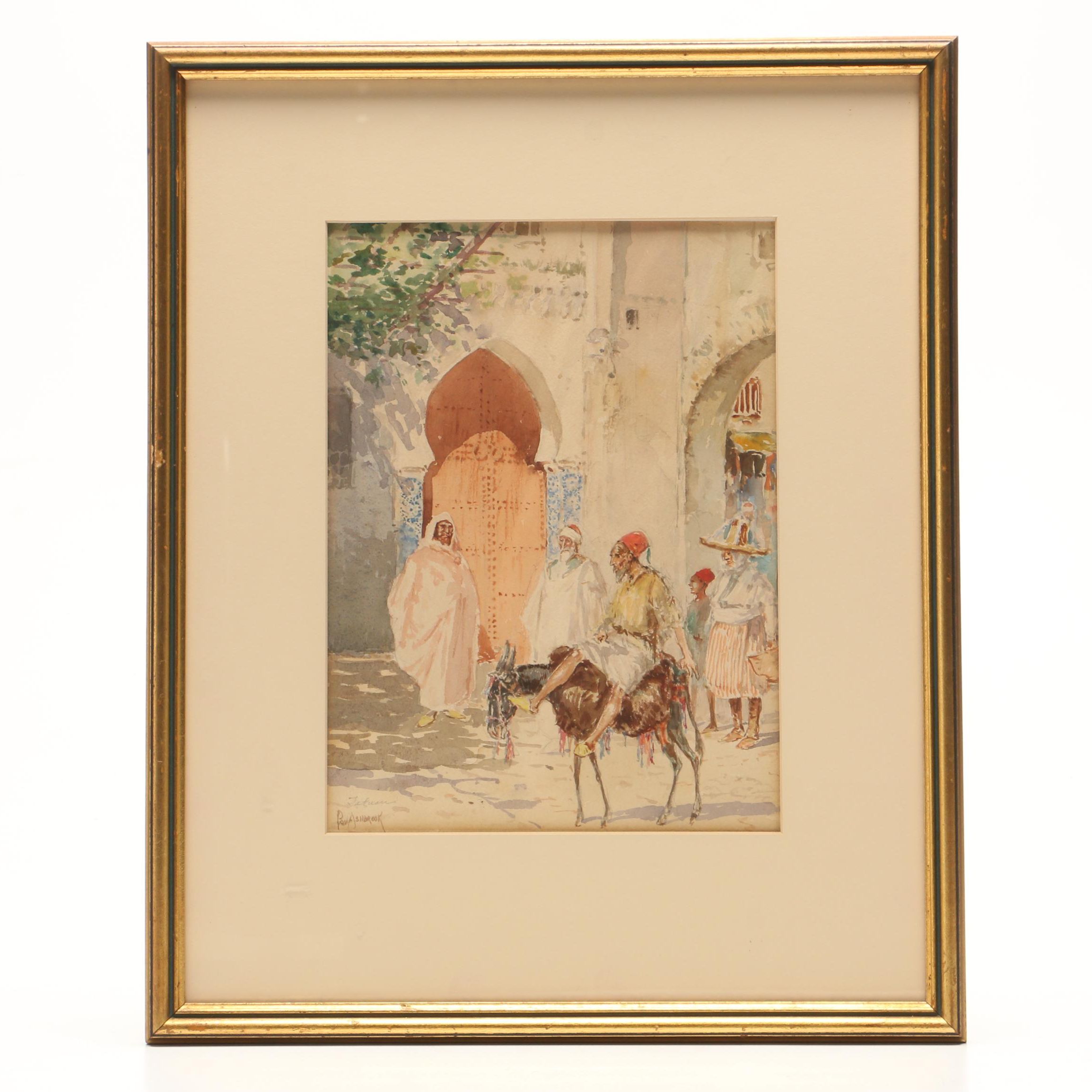 Paul Ashbrook Watercolor Painting "Tetuan"