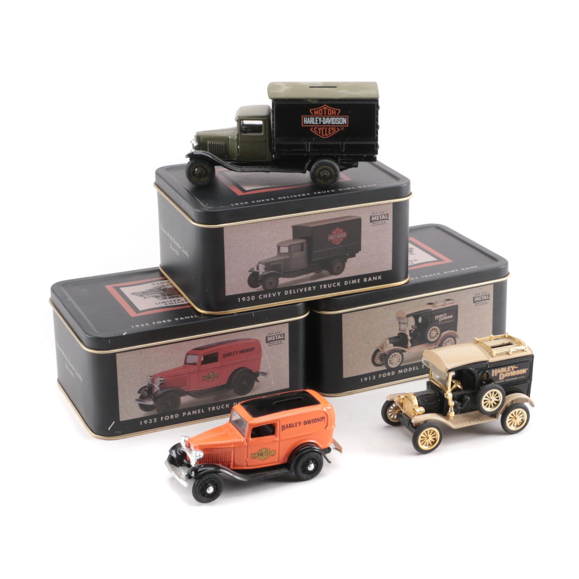 ERTL Die-Cast Truck Coin Banks for Harley-Davidson