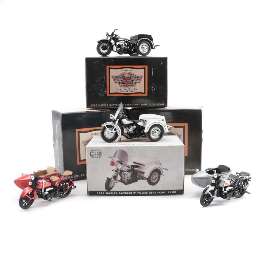 Harley-Davidson Limited Edition Die-Cast Motorcycle Coin Banks