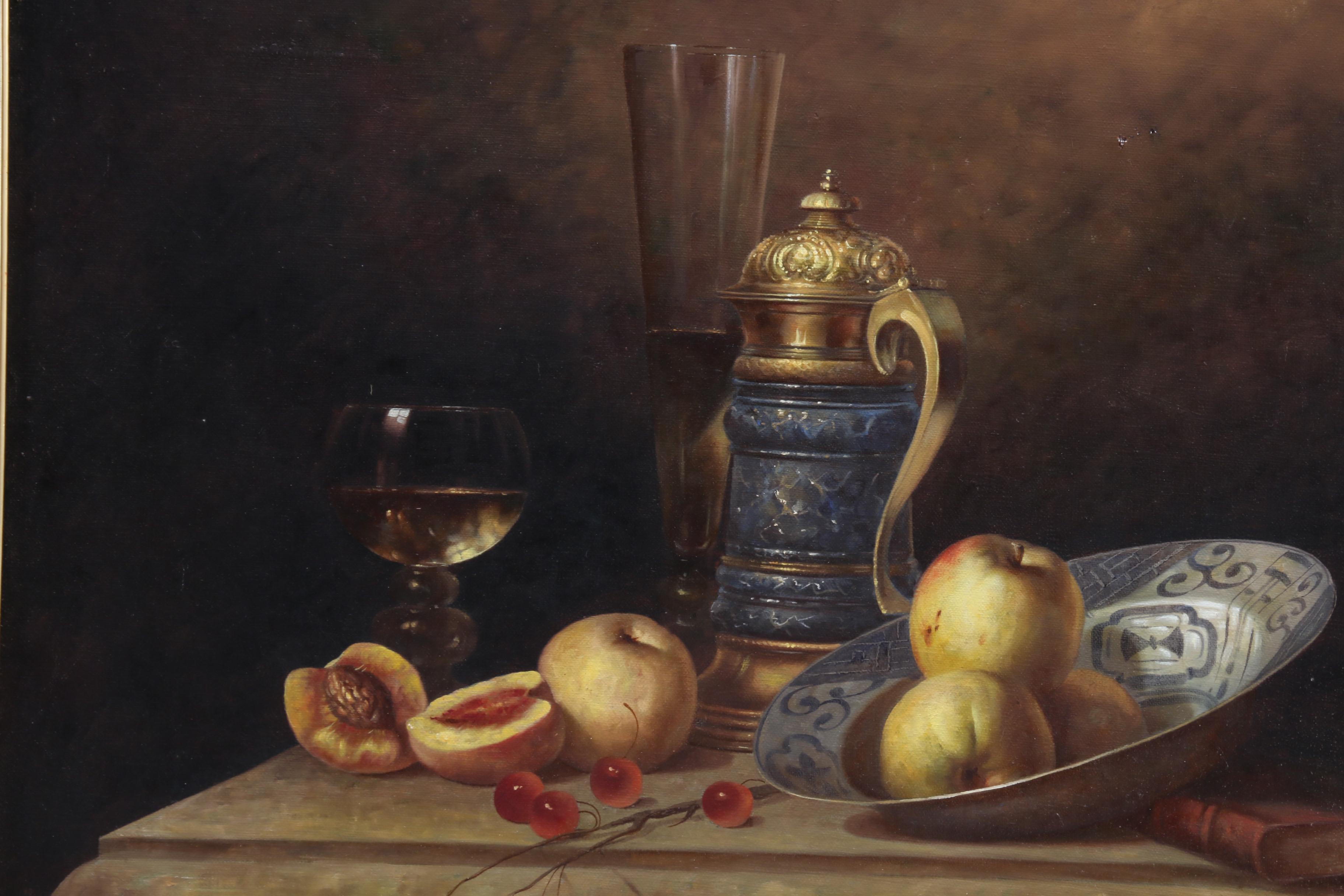 Mid 20th Century Still Life Oil Painting