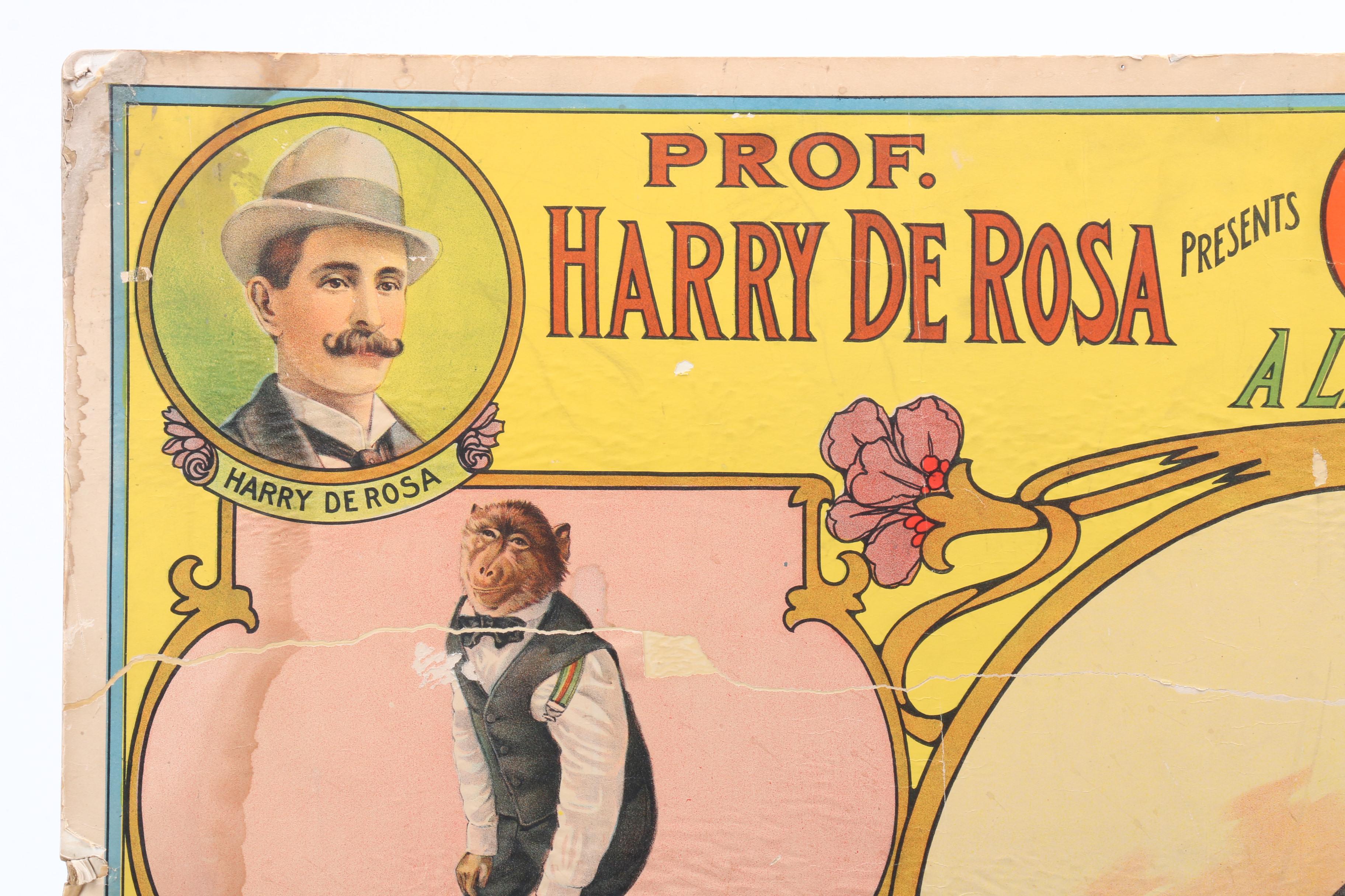 "America's Greatest Monkey Contest" Color Lithograph Advertisement