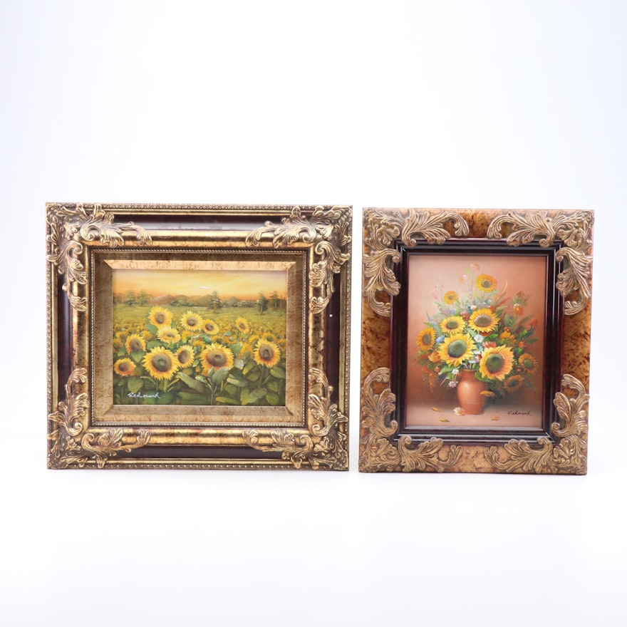 Redmond Still Life Oil Paintings of Sunflowers